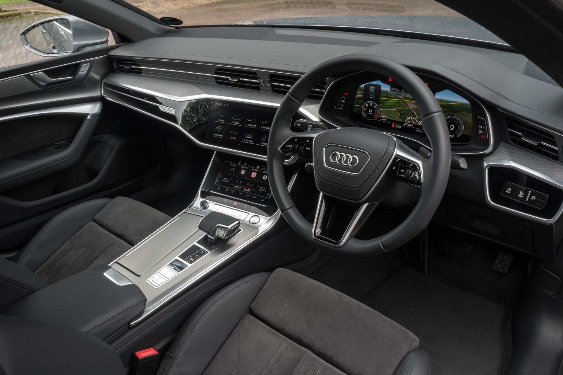 2025 audi a7 sportback interior cockpit side view