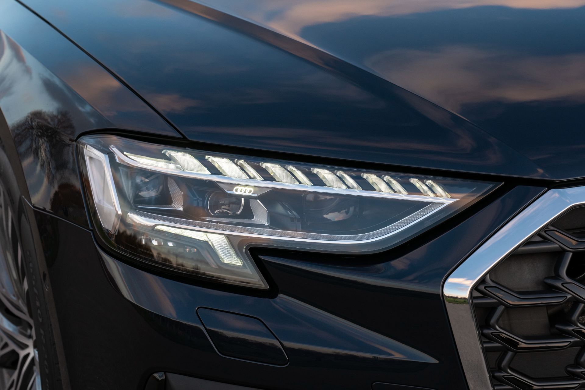 2025 audi a8 headlight black