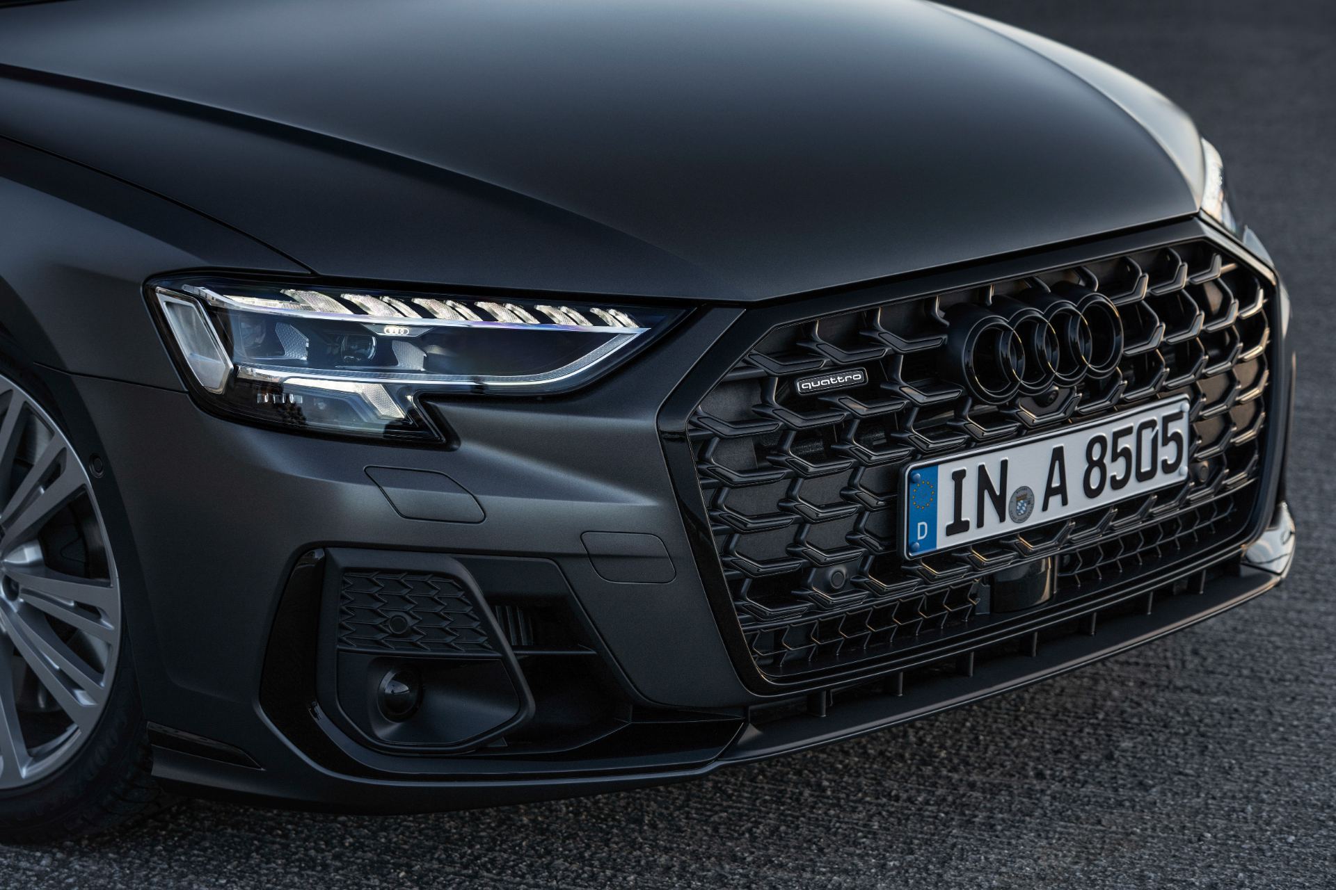 2025 audi a8 grille headlight grey