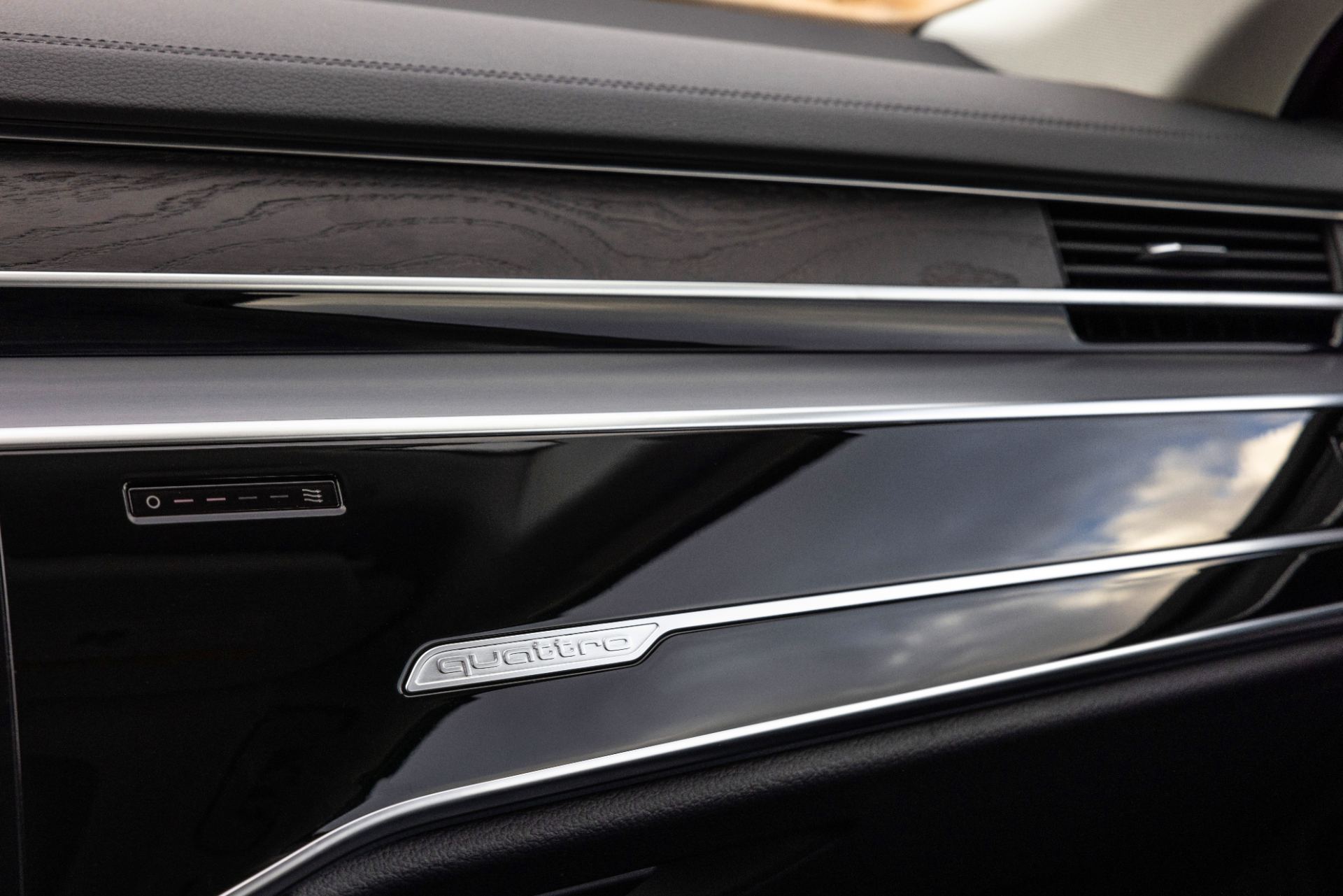 audi a8 l interior quattro trim detail