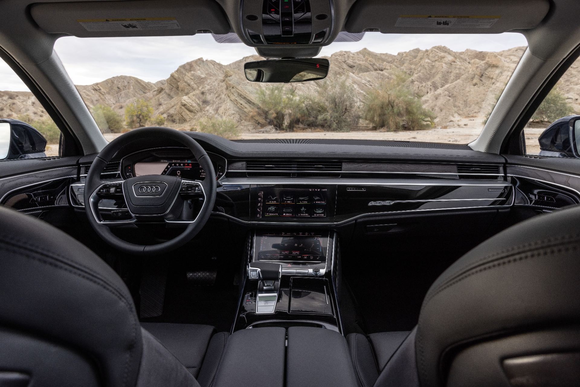 audi a8 l interior cockpit front view