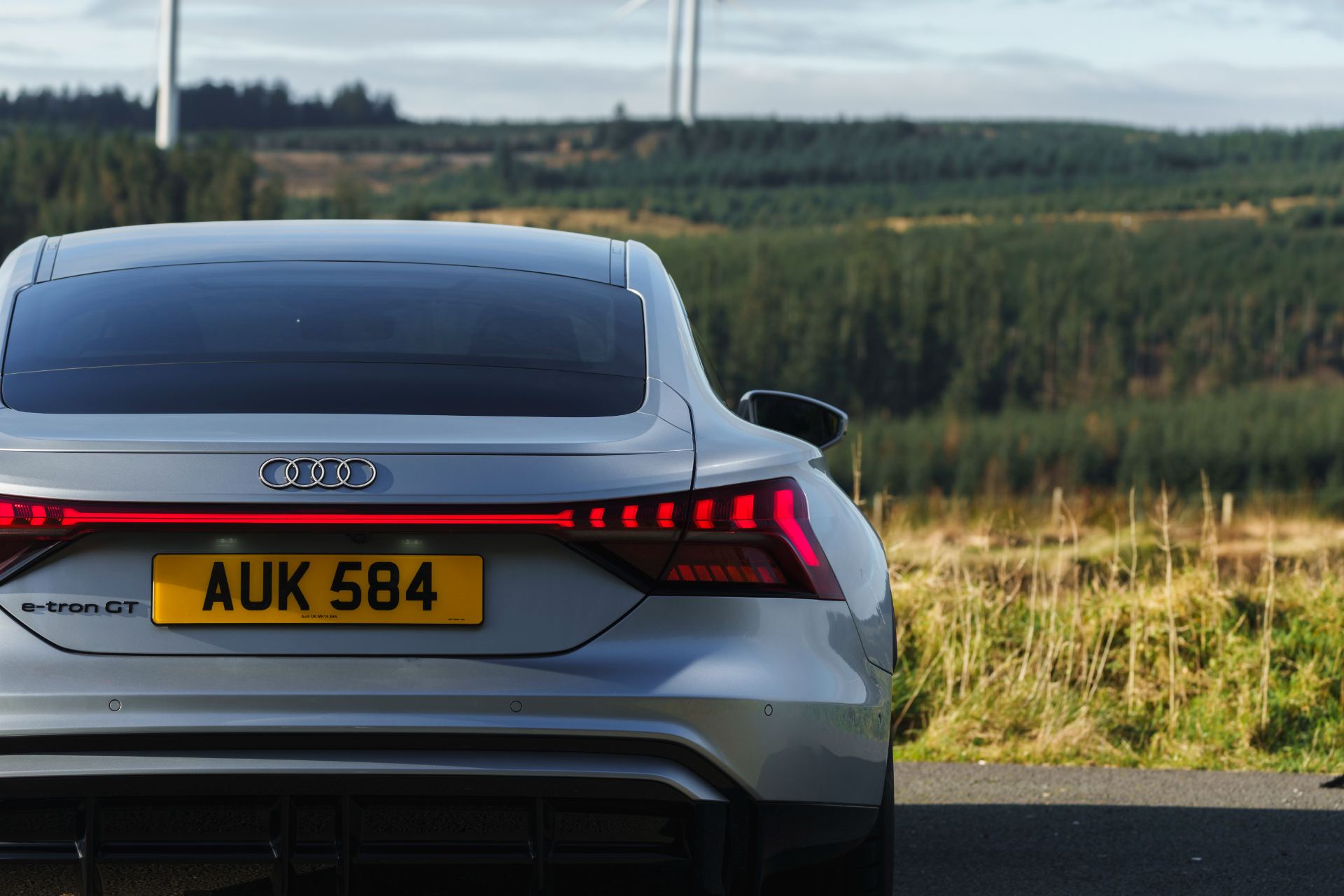 2026 audi e tron gt quattro rear badge silver