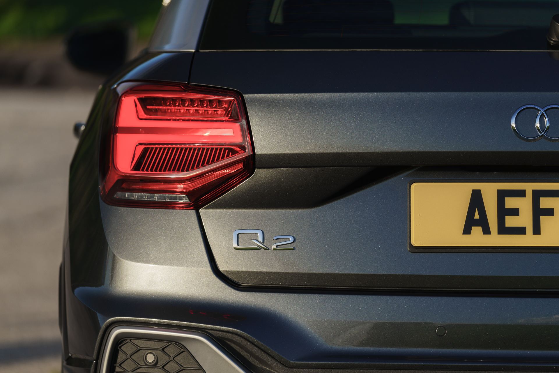 2025 audi q2 taillight q2 badge grey