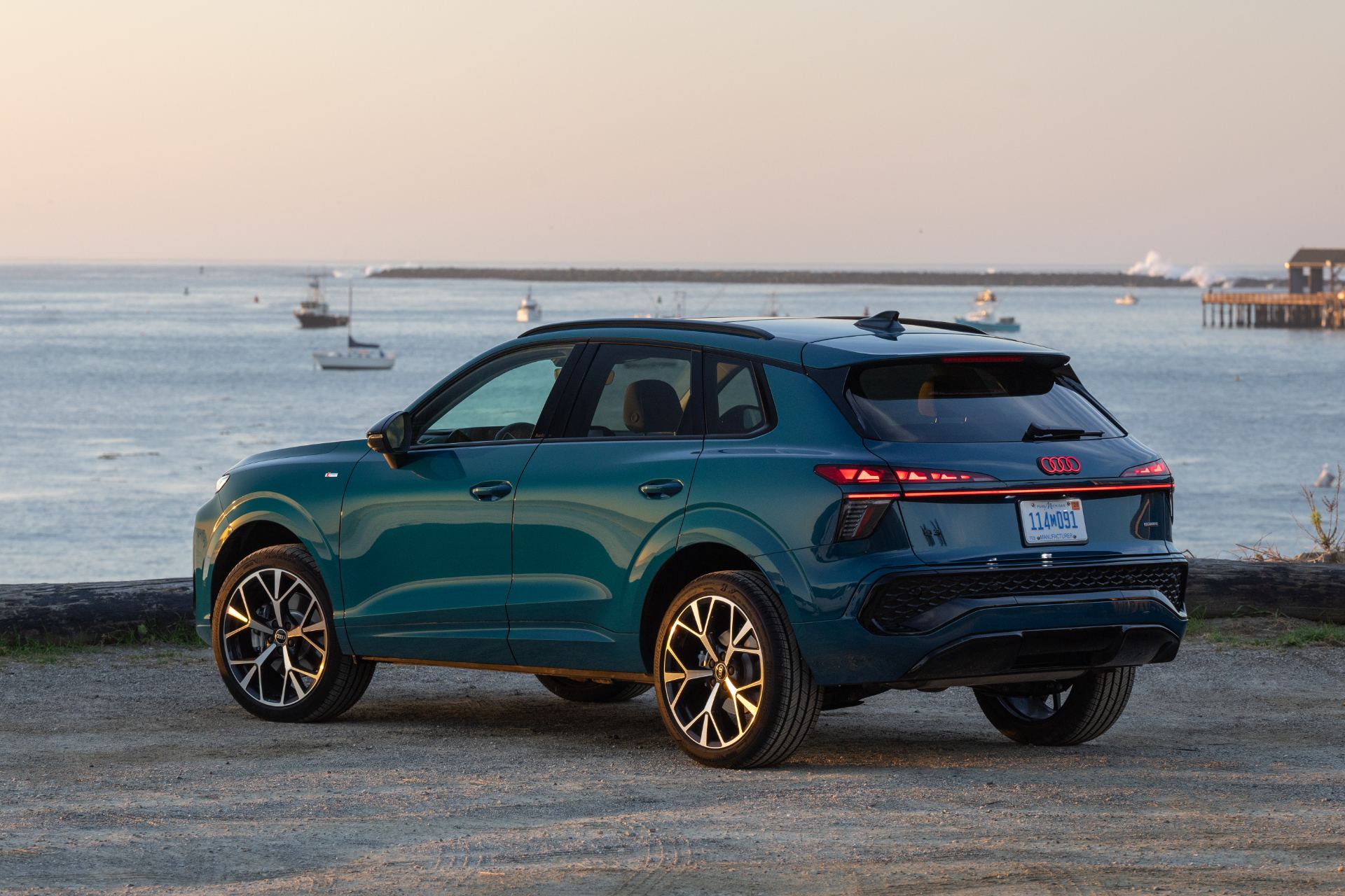 2026 audi q3 rear three quarter harbour boats teal