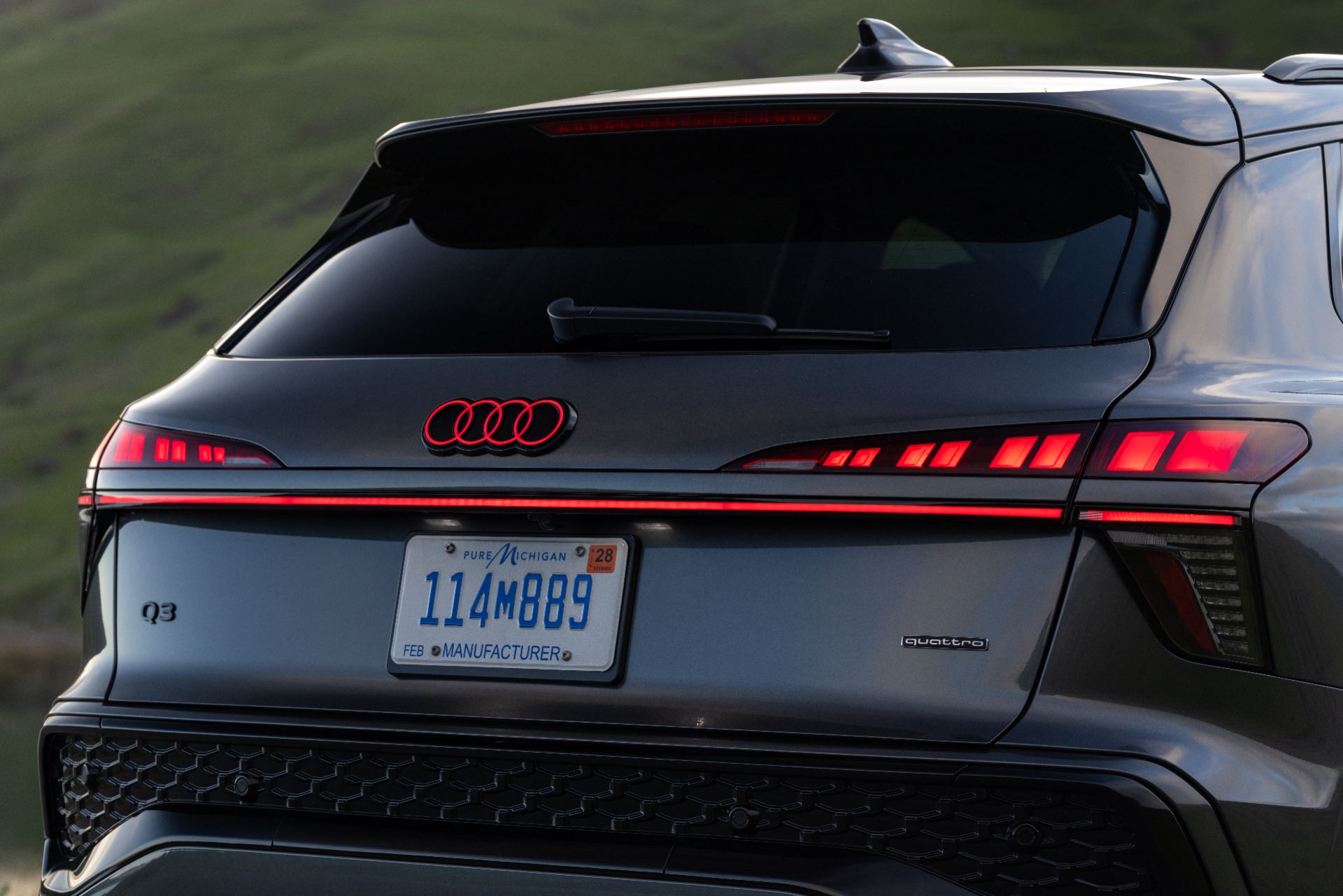 2026 audi q3 rear detail grey