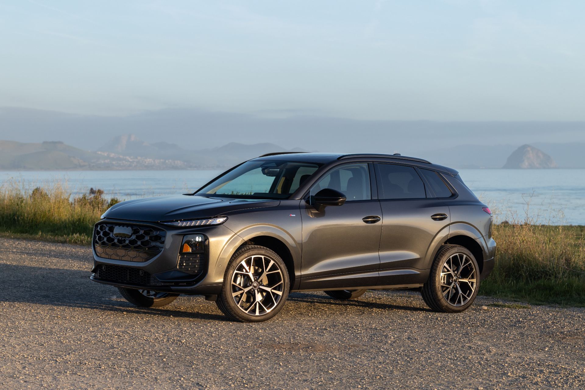 2026 audi q3 front three quarter coast grey