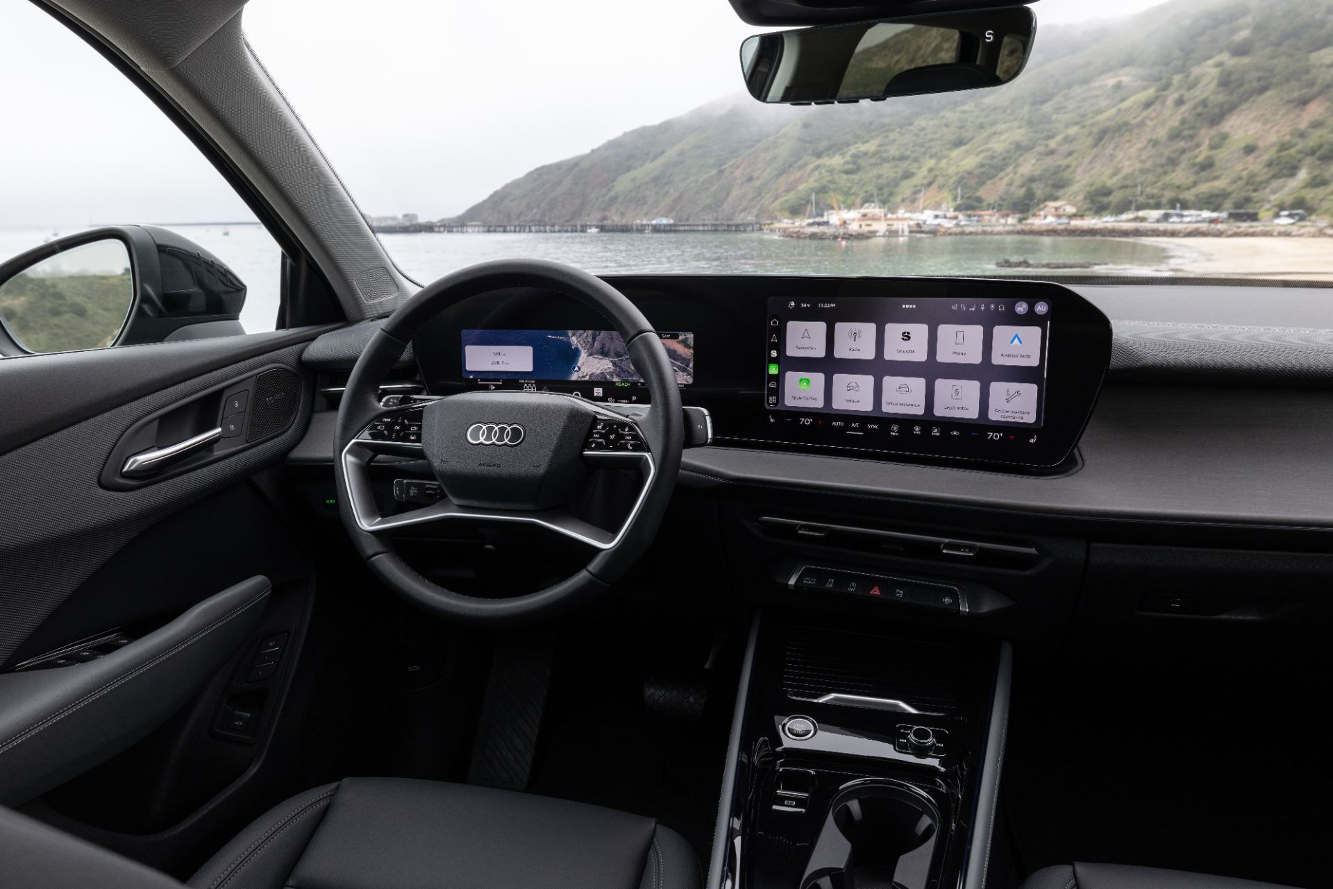 2026 audi q3 interior dashboard coast view