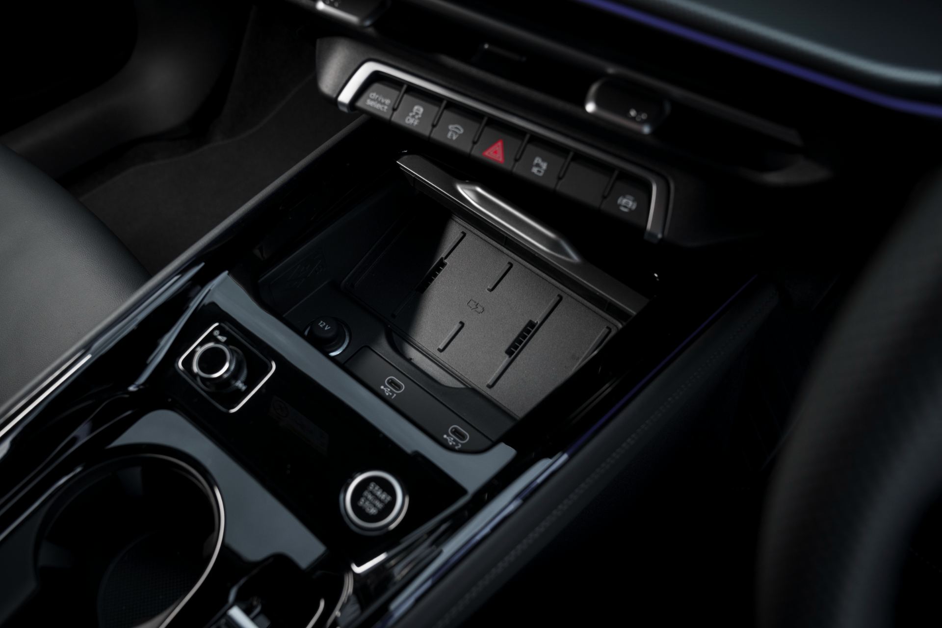 2026 audi q3 e hybrid interior wireless charging pad
