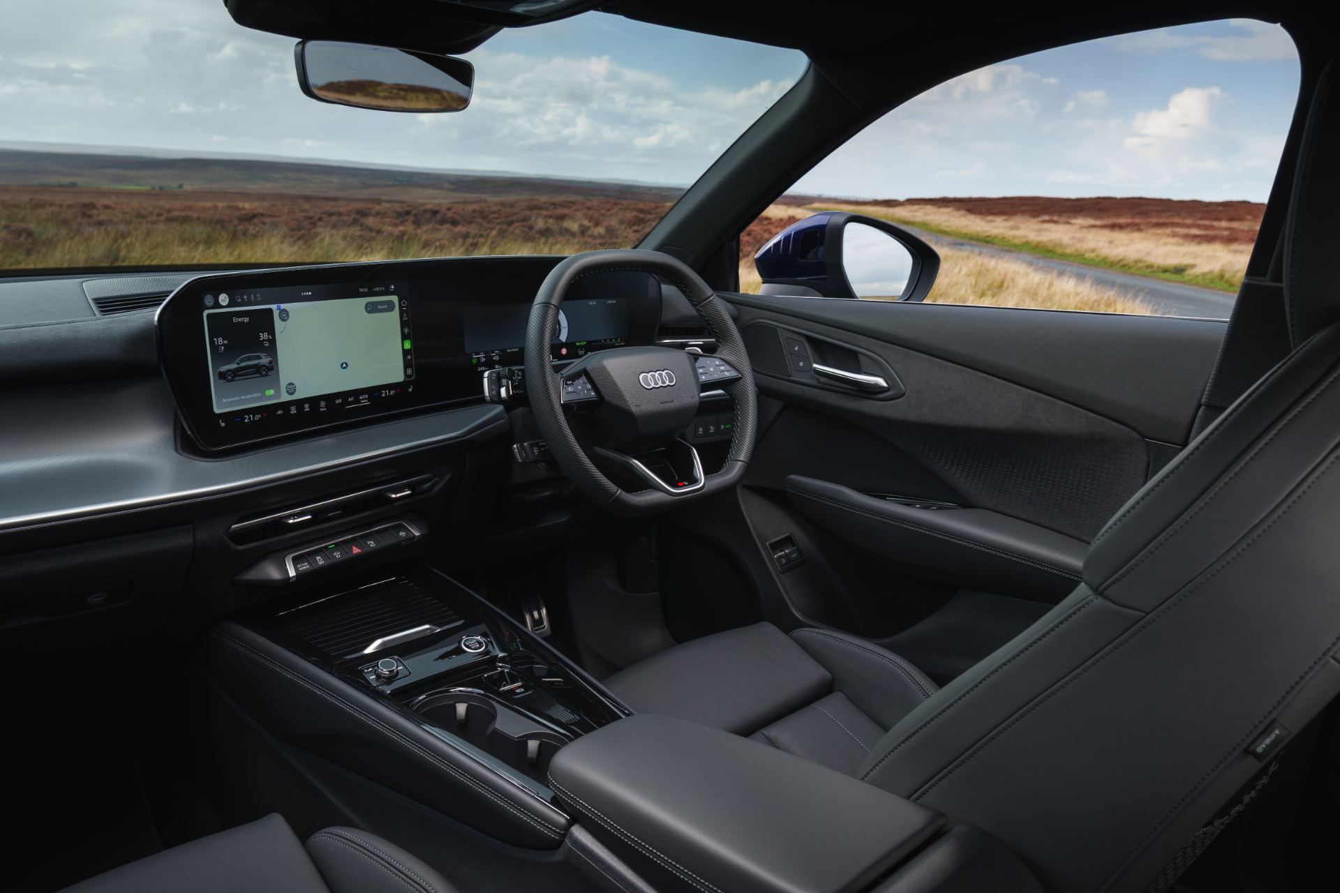 2026 audi q3 e hybrid interior cockpit side view
