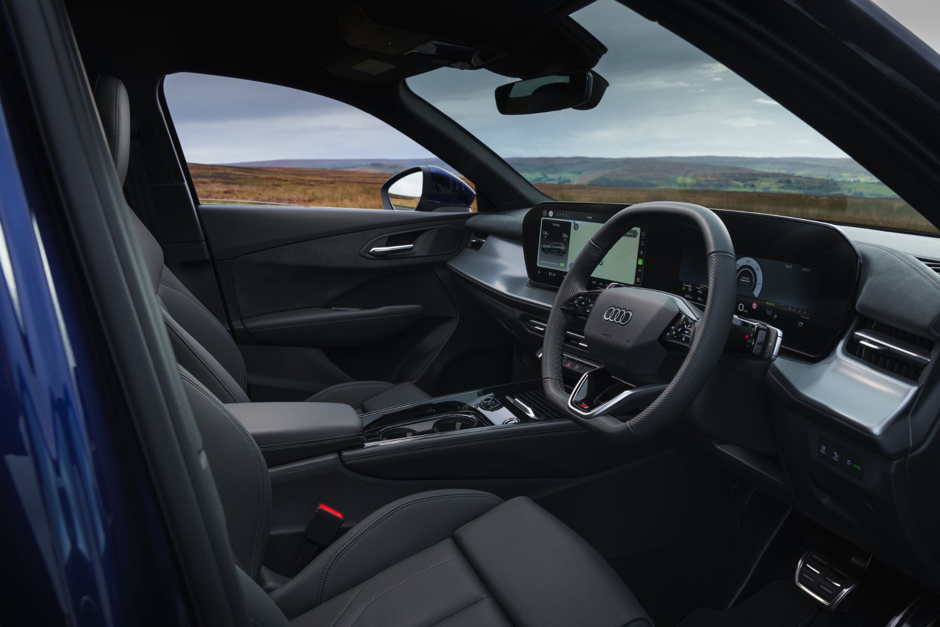 2026 audi q3 e hybrid interior cockpit door view