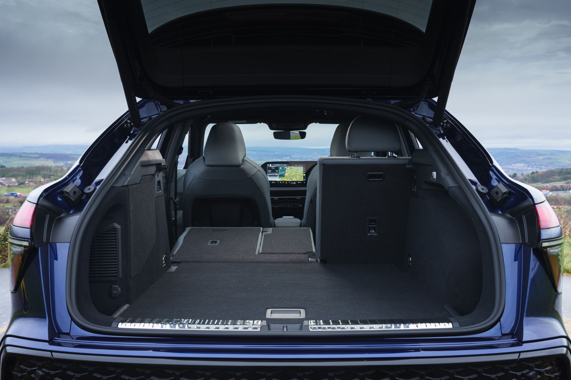 2026 audi q3 sportback e hybrid cargo space seat folded
