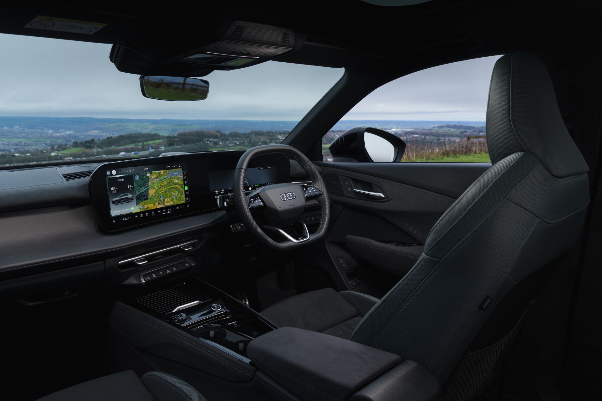 2026 audi q3 sportback e hybrid interior cockpit side view