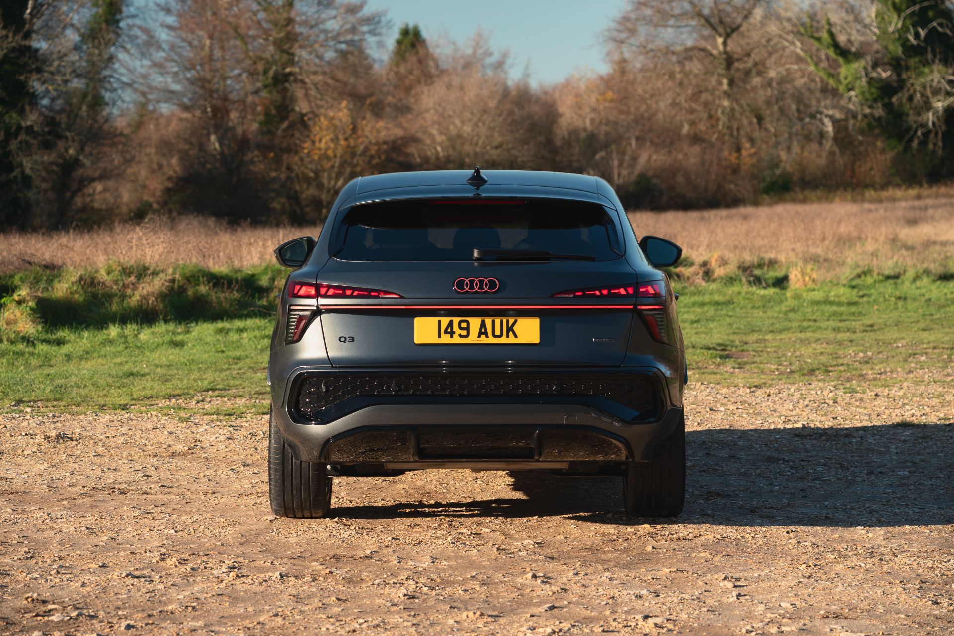 2026 audi q3 sportback rear heathland grey