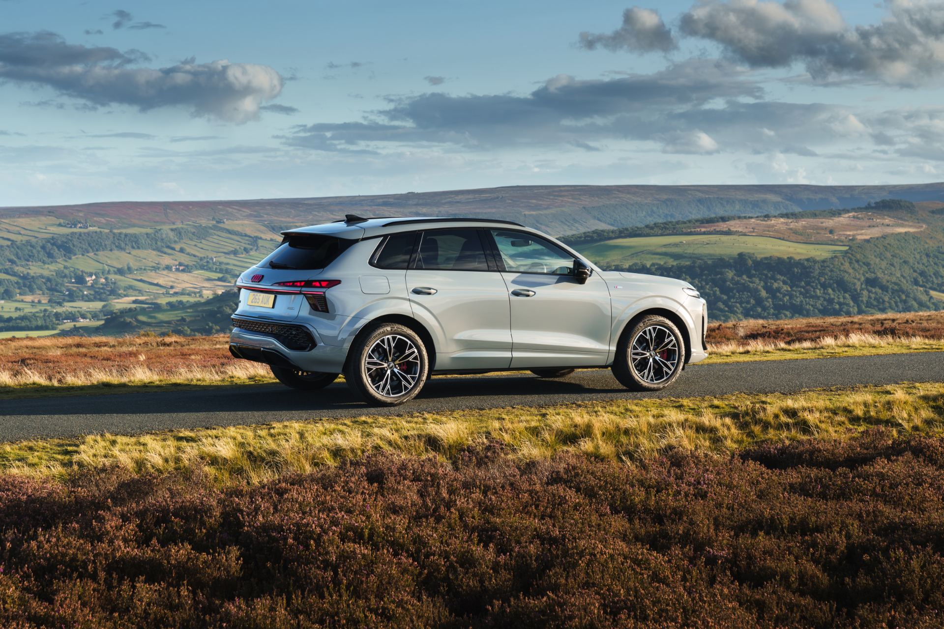 2026 audi q3 rear three quarter hills silver