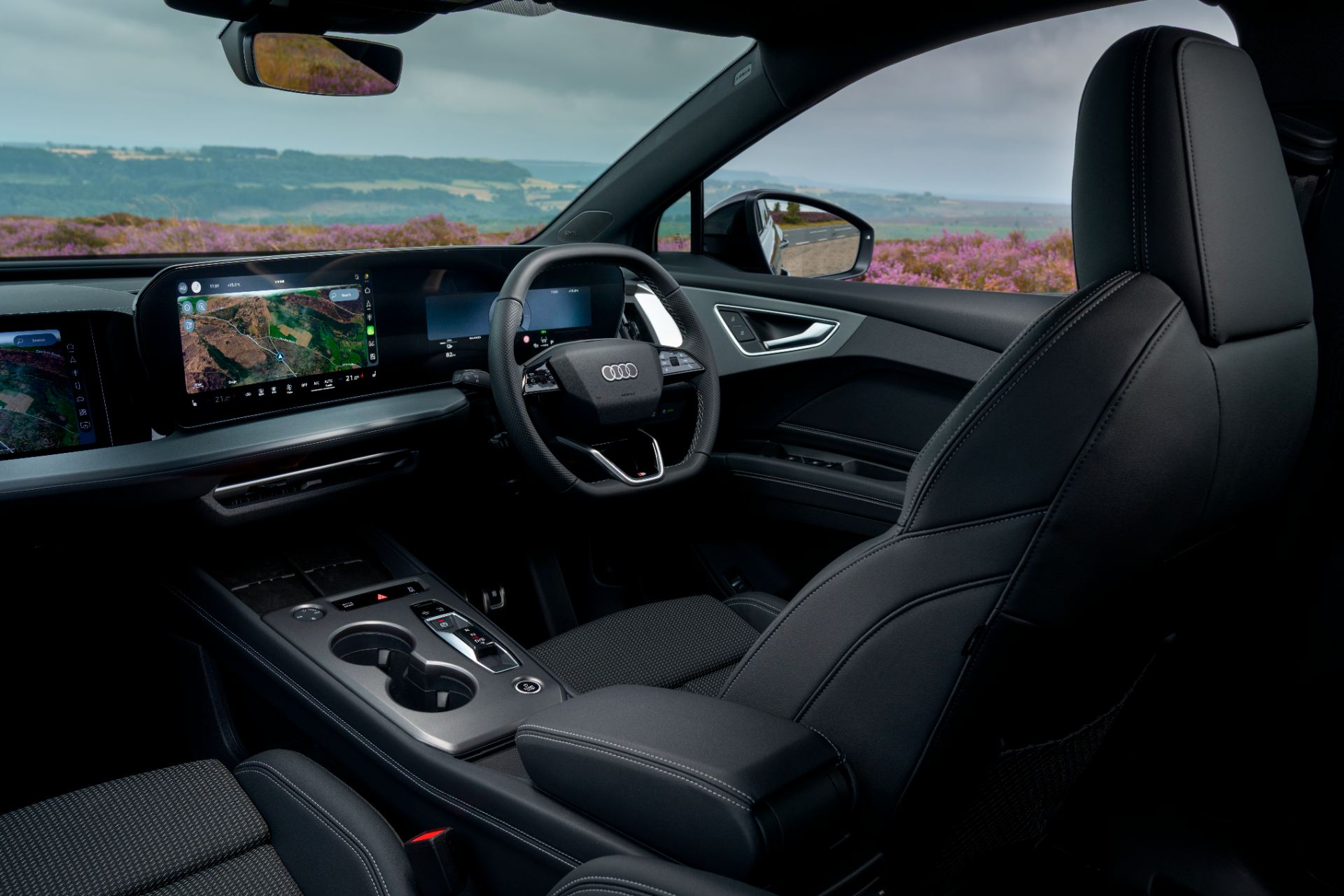 2026 audi q4 e tron interior cockpit passenger side