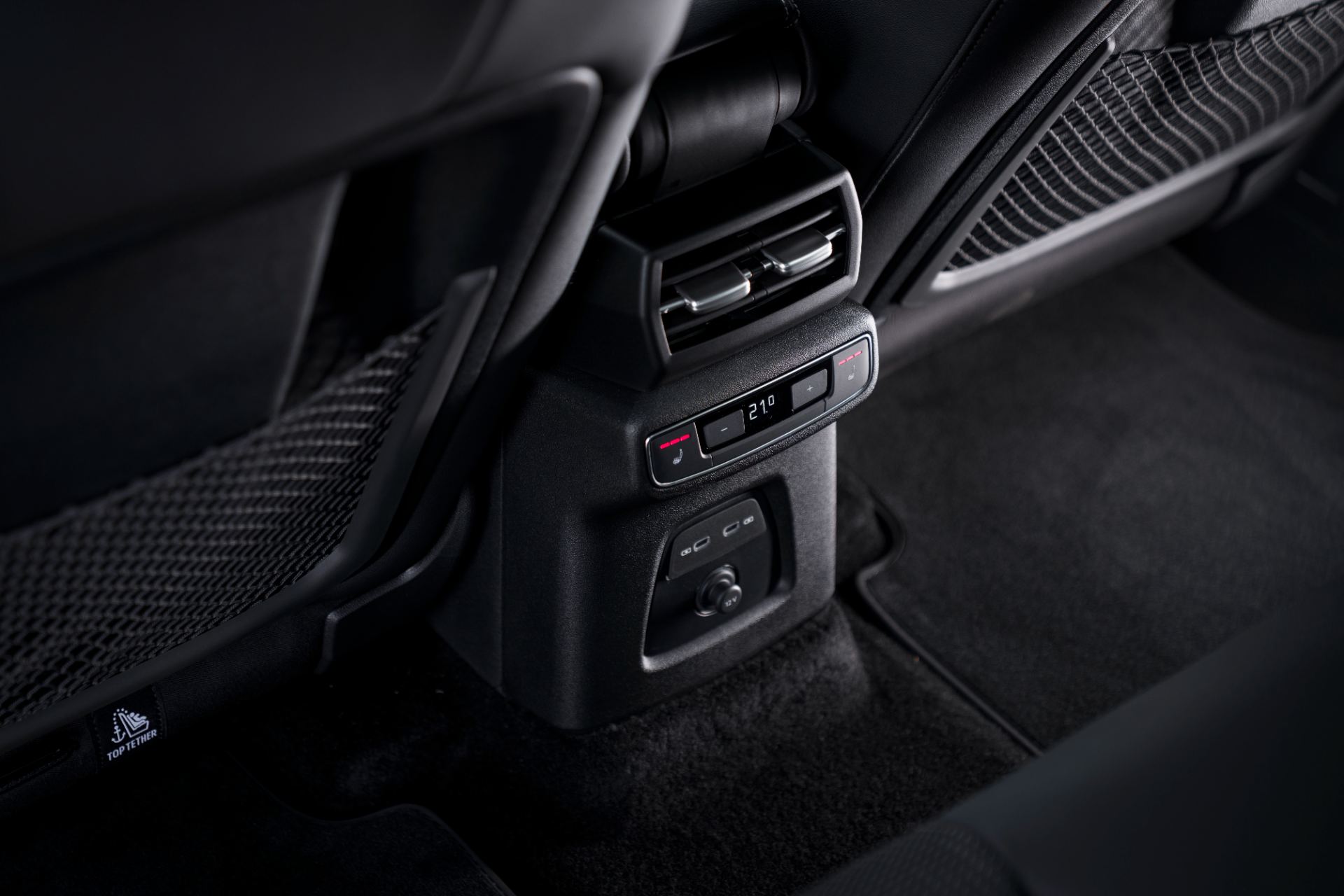2026 audi q4 e tron interior rear climate controls