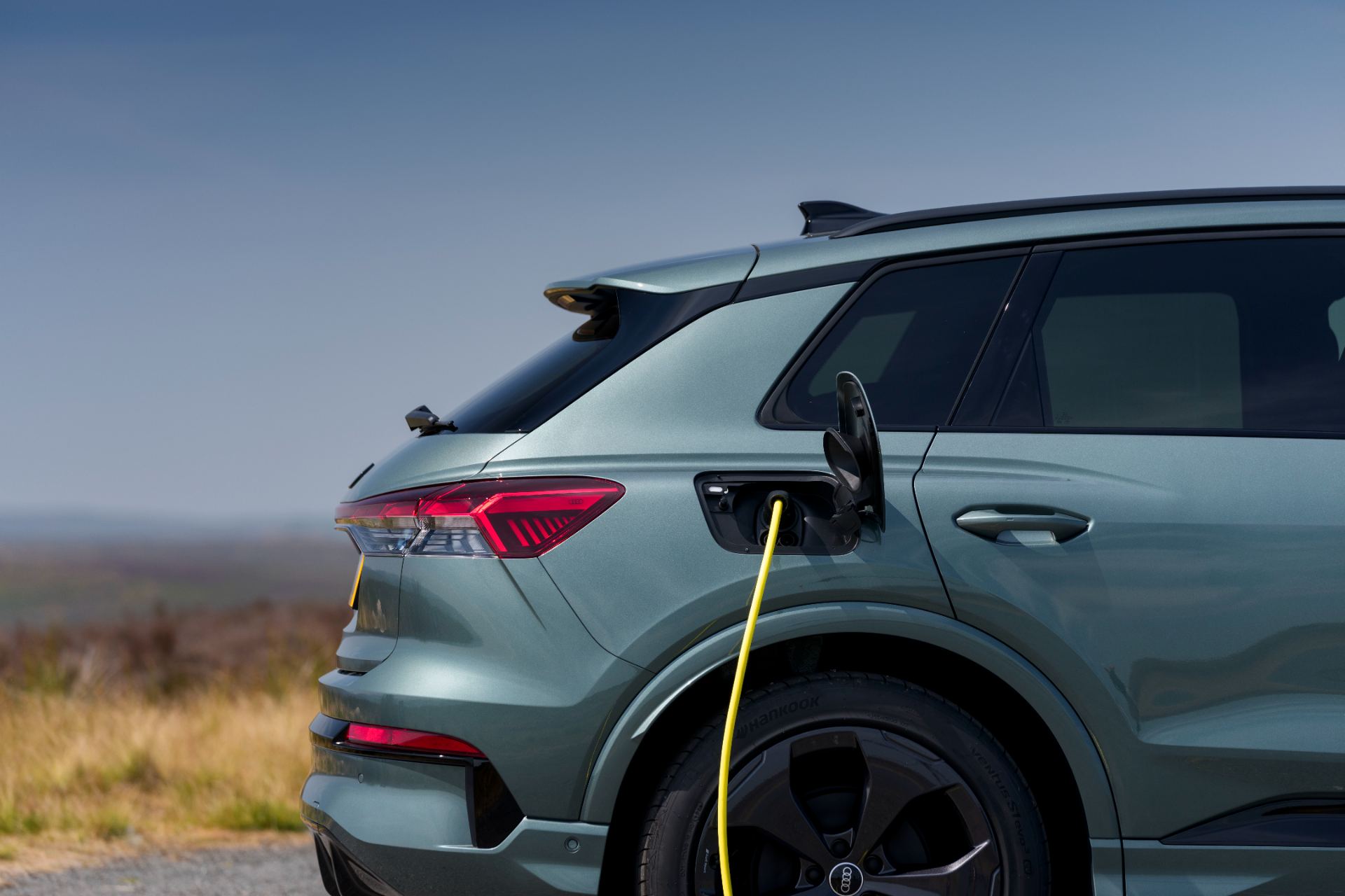 2026 audi q4 e tron charging port cable green