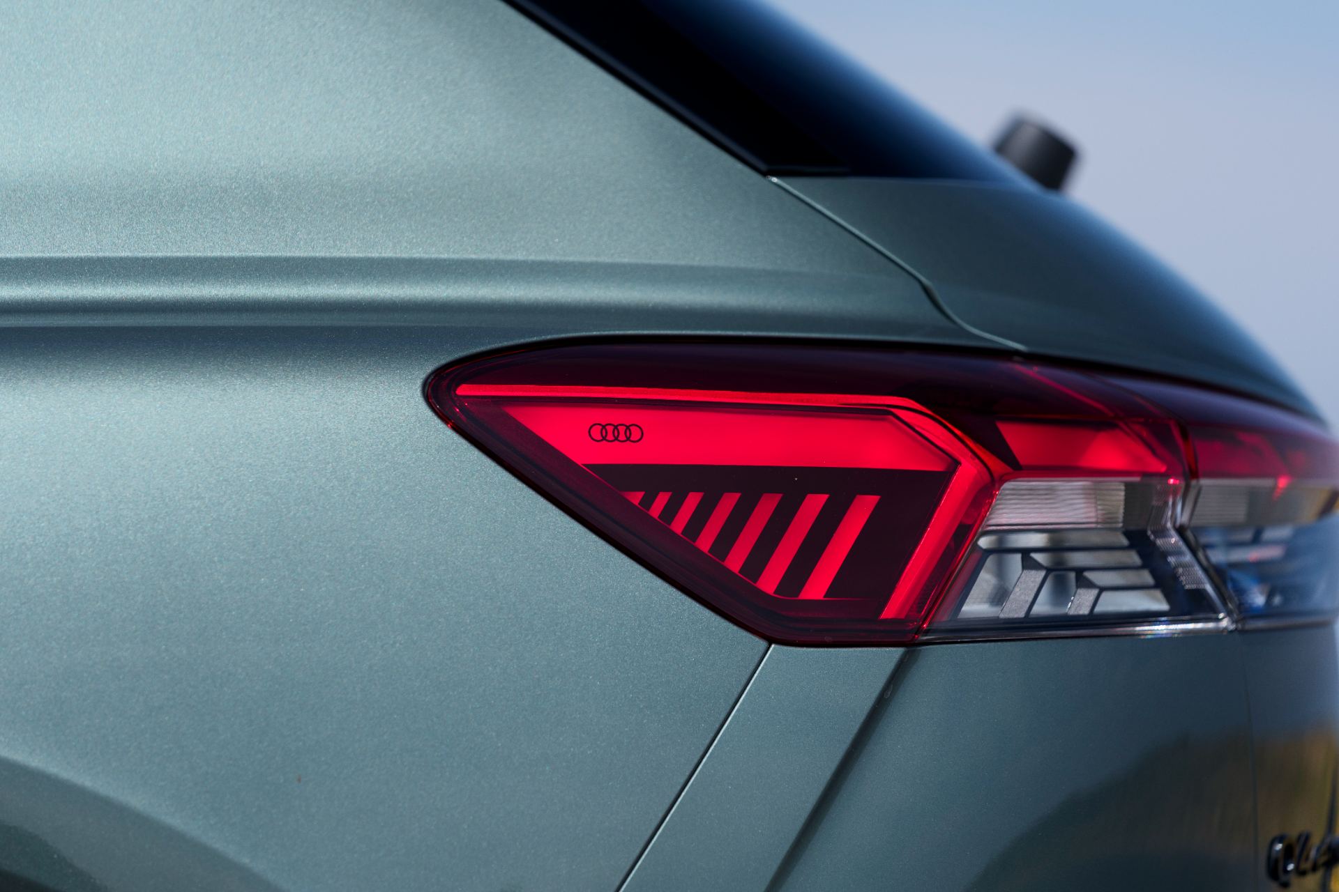 2026 audi q4 e tron taillight green