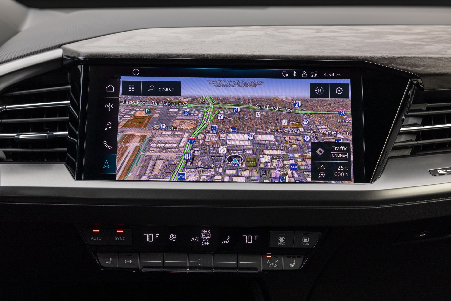 2026 audi q4 e tron interior infotainment map