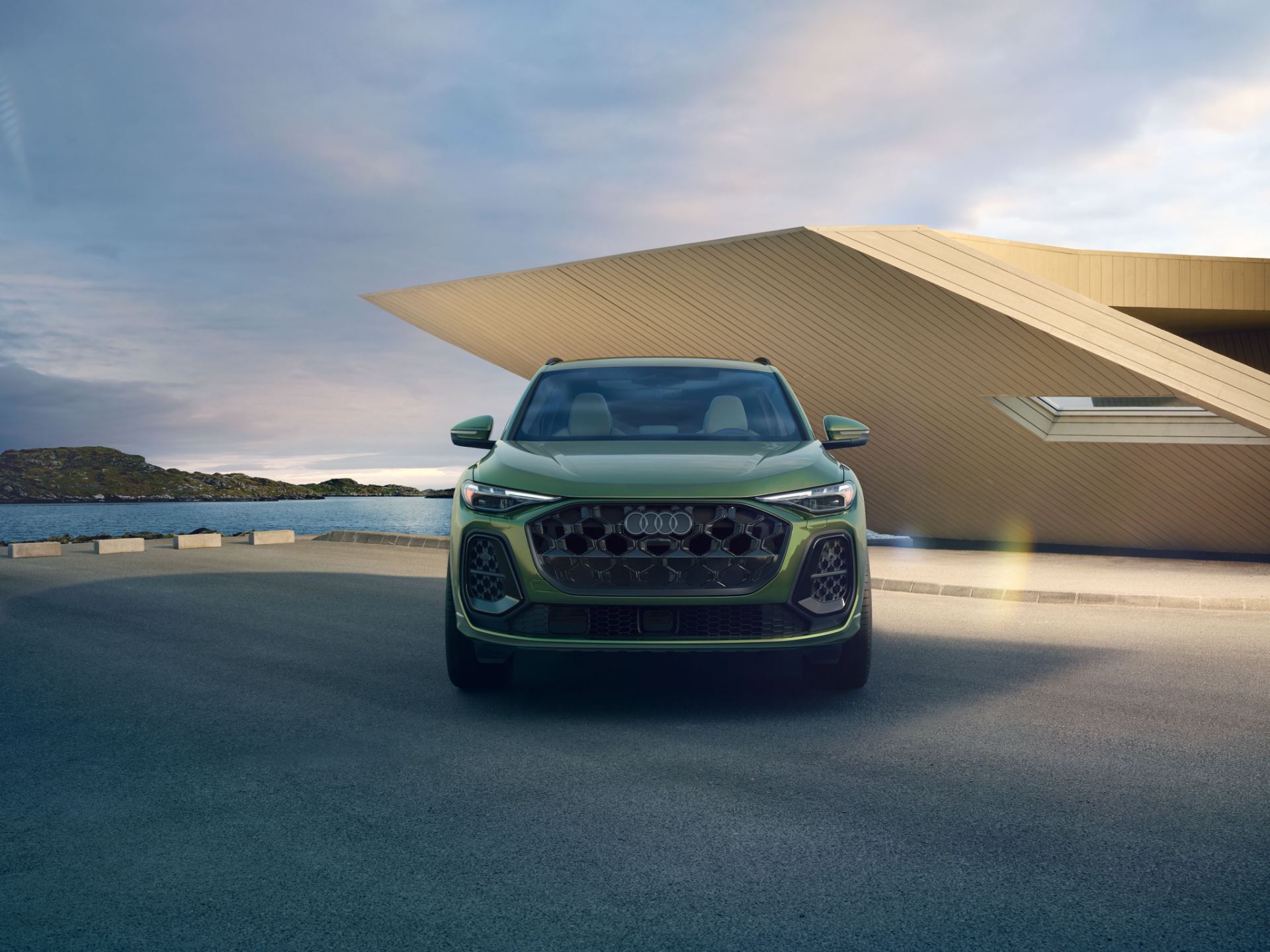 2026 audi q5 front architecture green