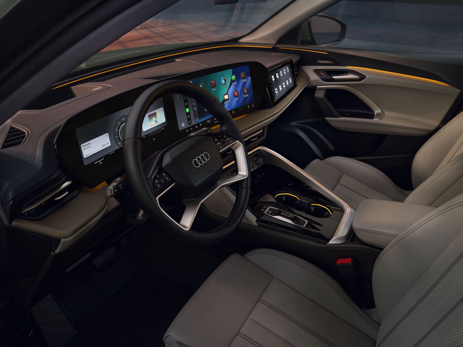 2026 audi q5 interior cockpit light seats