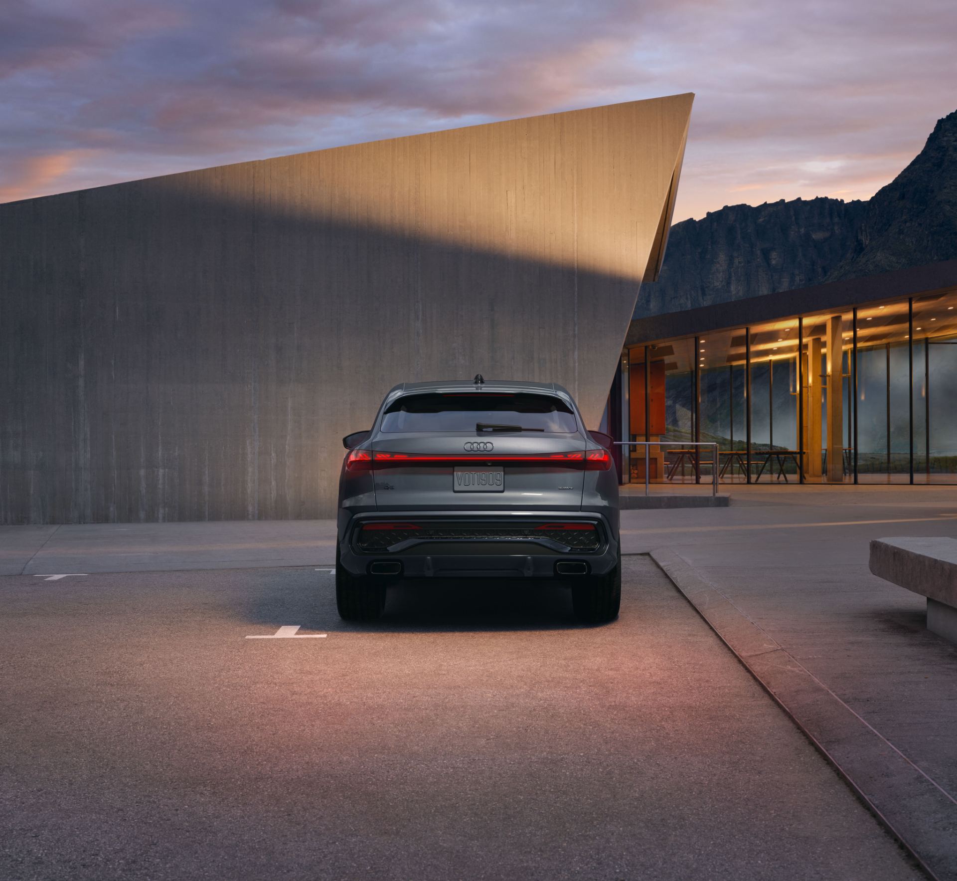 2026 audi q5 sportback rear architecture grey