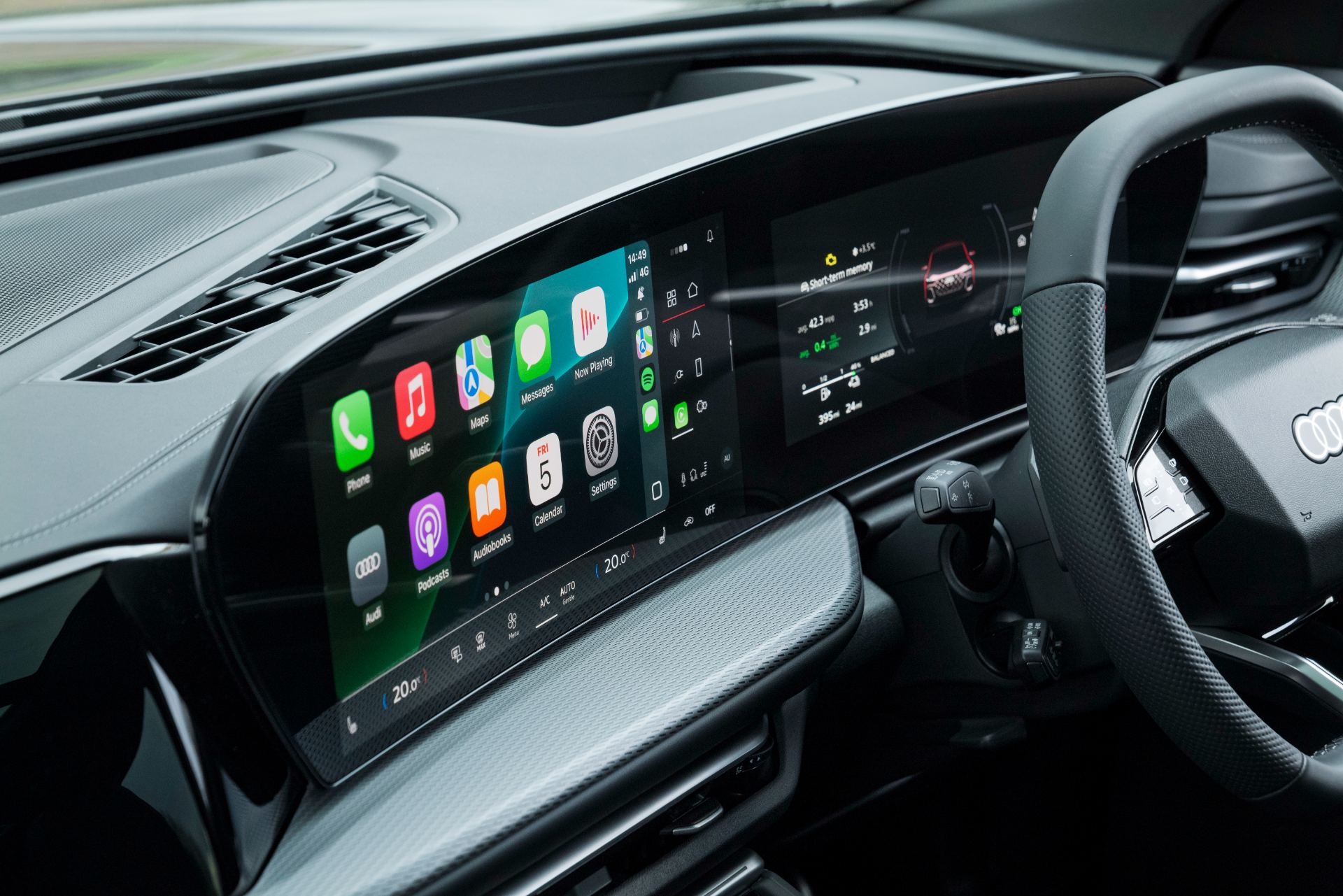 2026 audi q5 suv e hybrid interior infotainment apple carplay