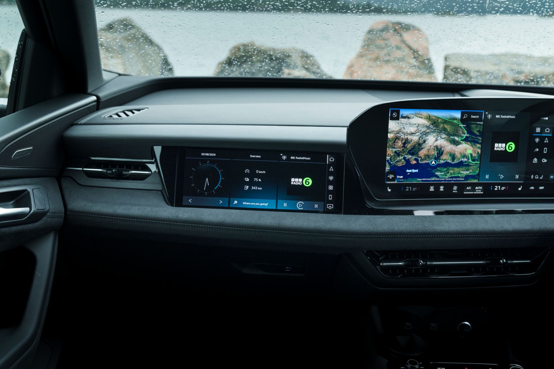 2026 audi q6 e tron interior passenger display