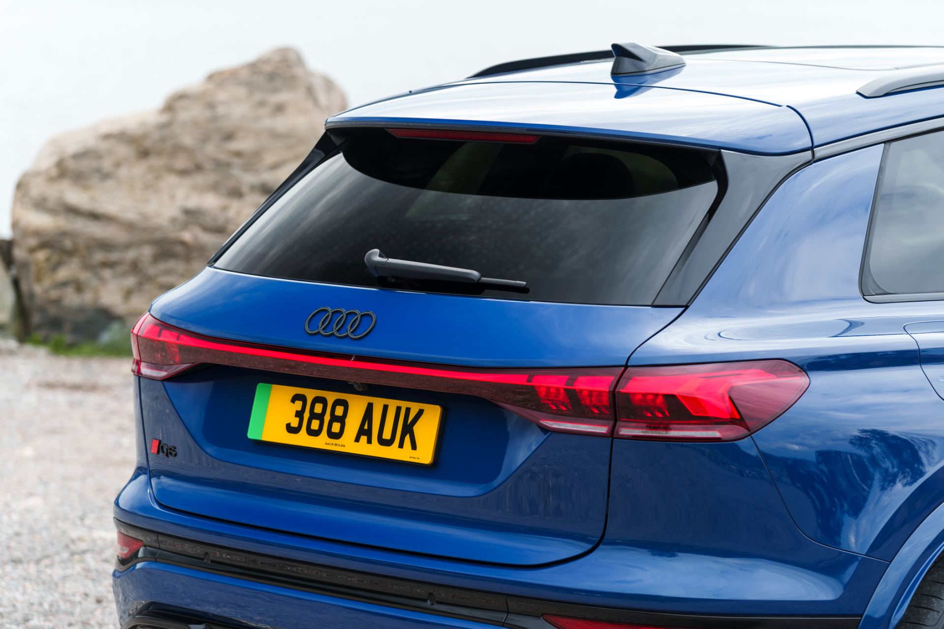 2026 audi q6 e tron taillight blue