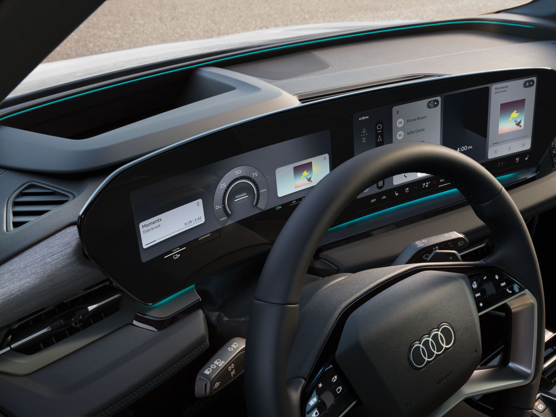 2027 audi q6 e tron interior virtual cockpit