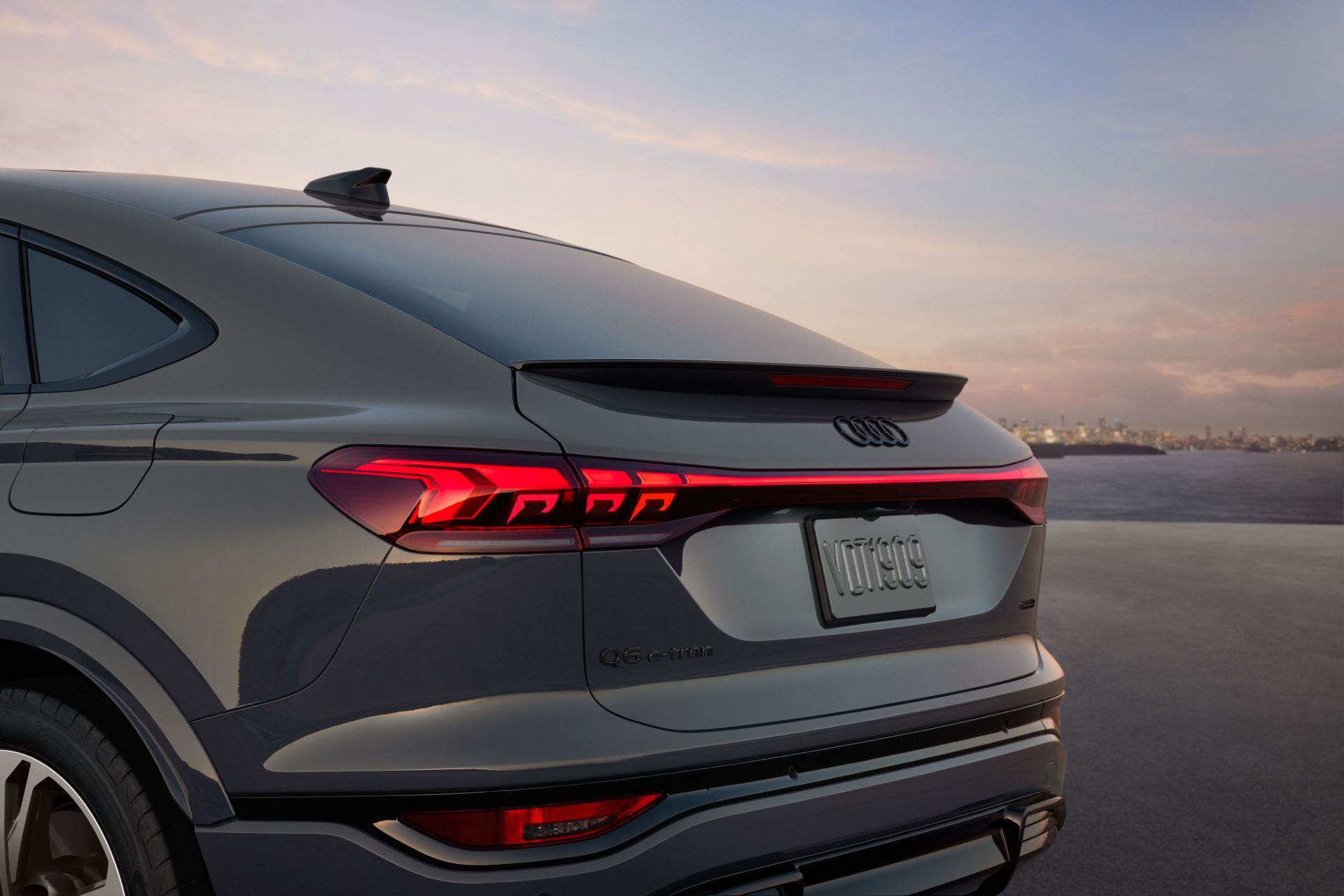 2027 audi q6 sportback e tron rear light signature grey