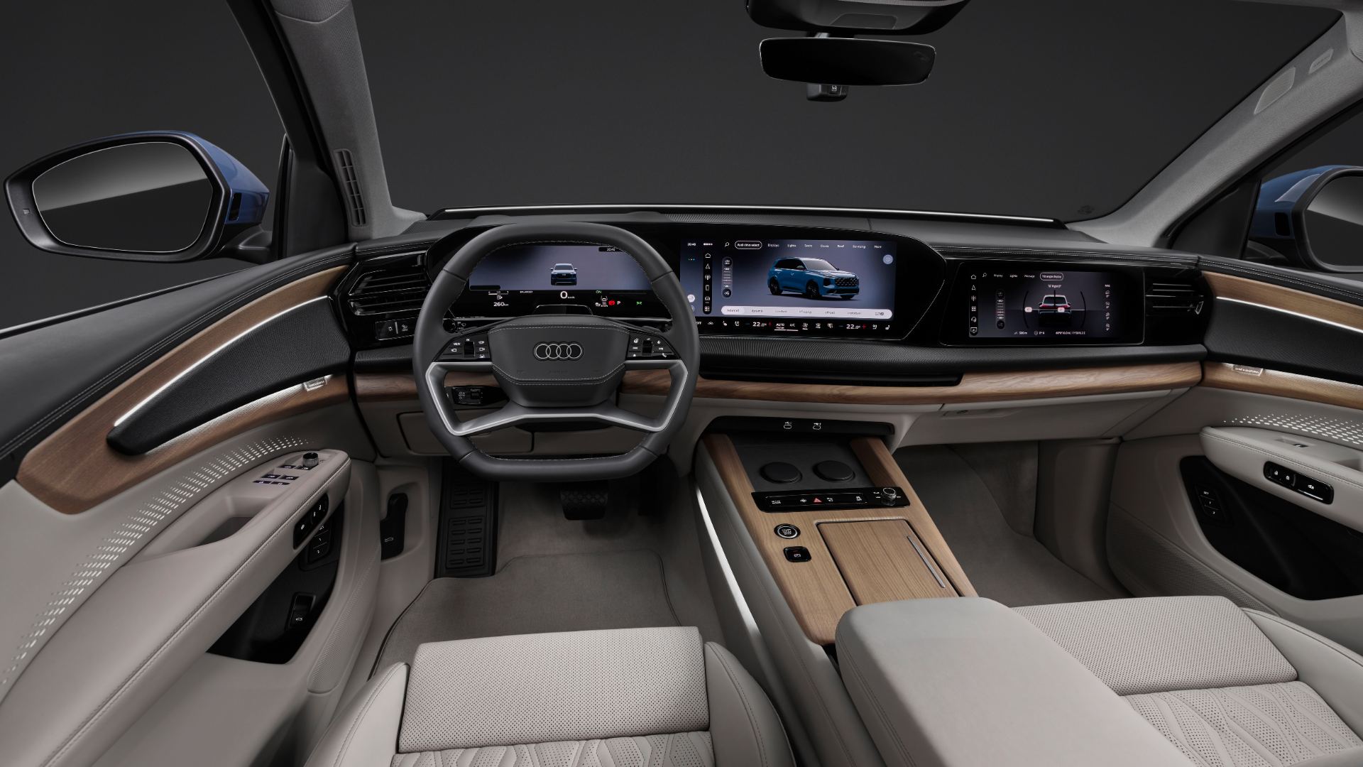 2027 audi q7 interior dashboard wood trim