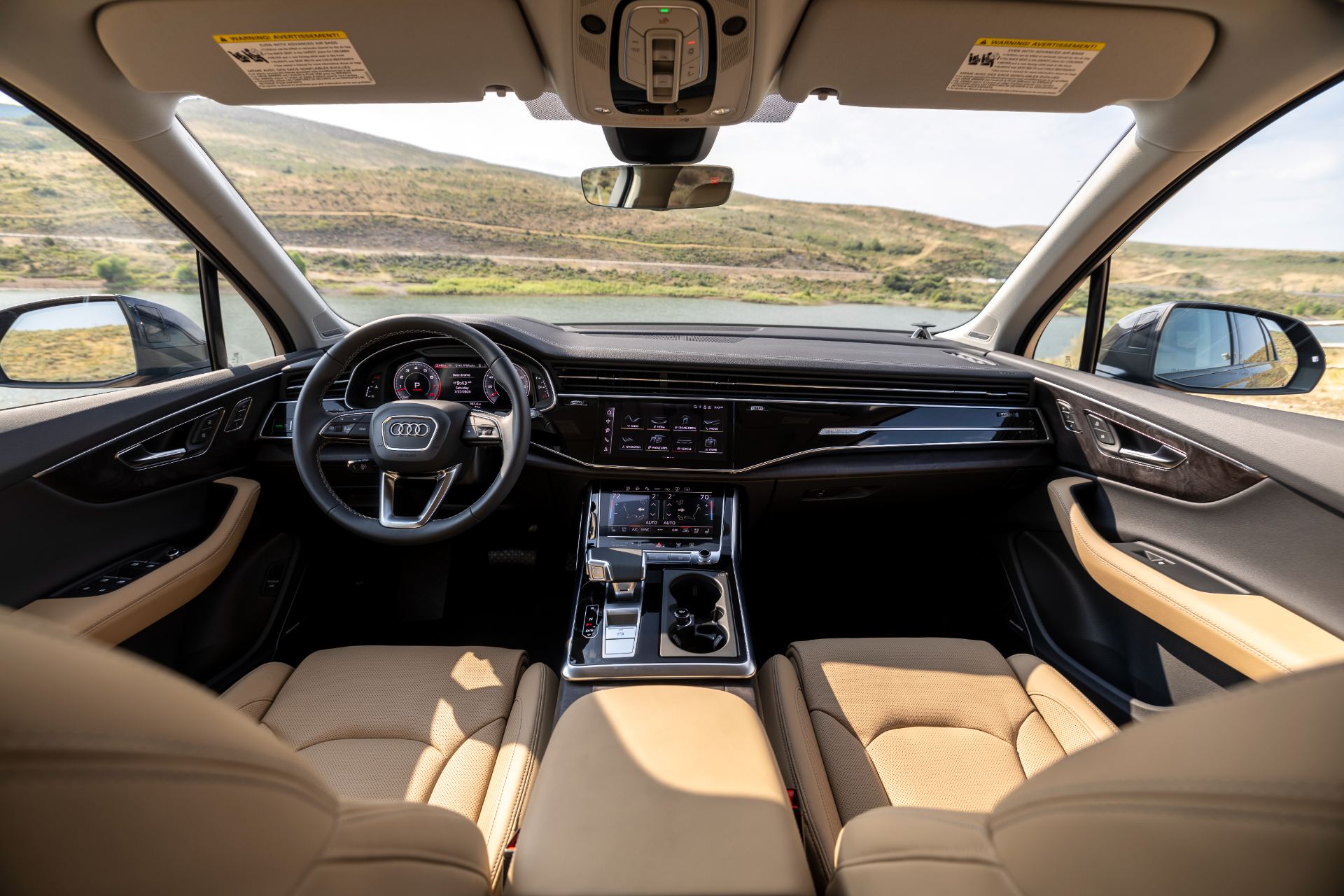 2026 audi q7 interior dashboard tan leather