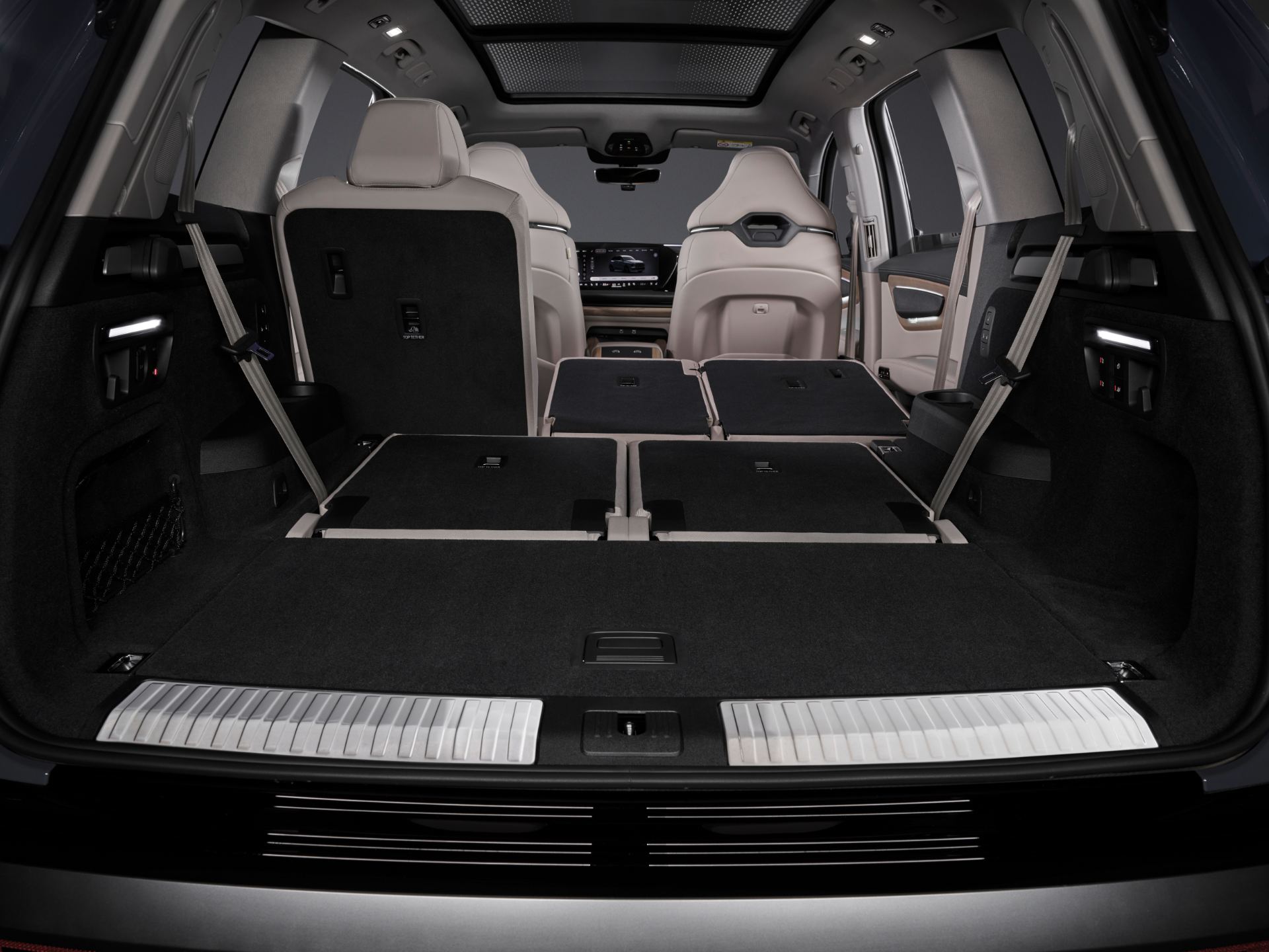 2026 audi q7 suv cargo space seats partly folded