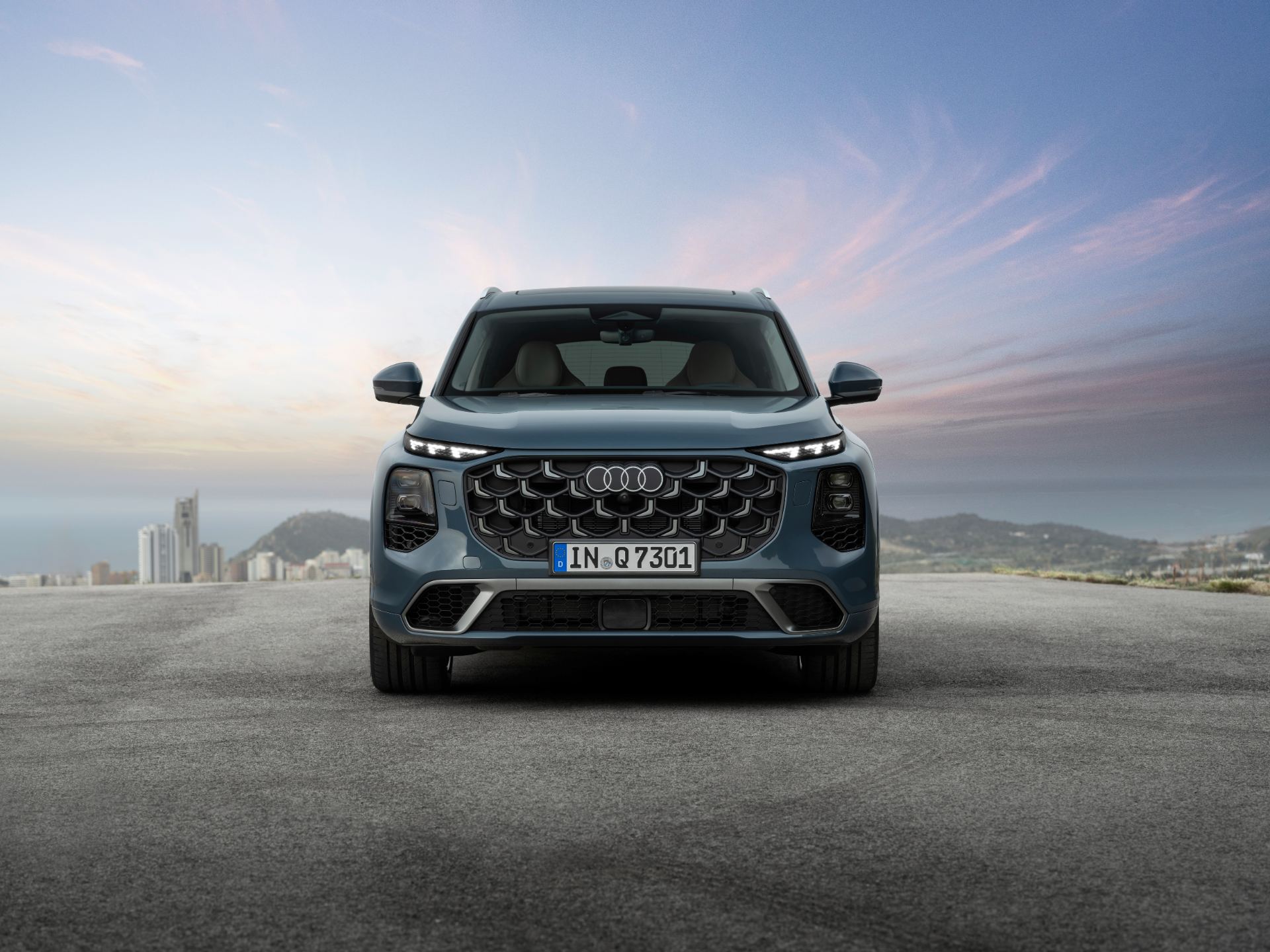 2026 audi q7 suv front blue