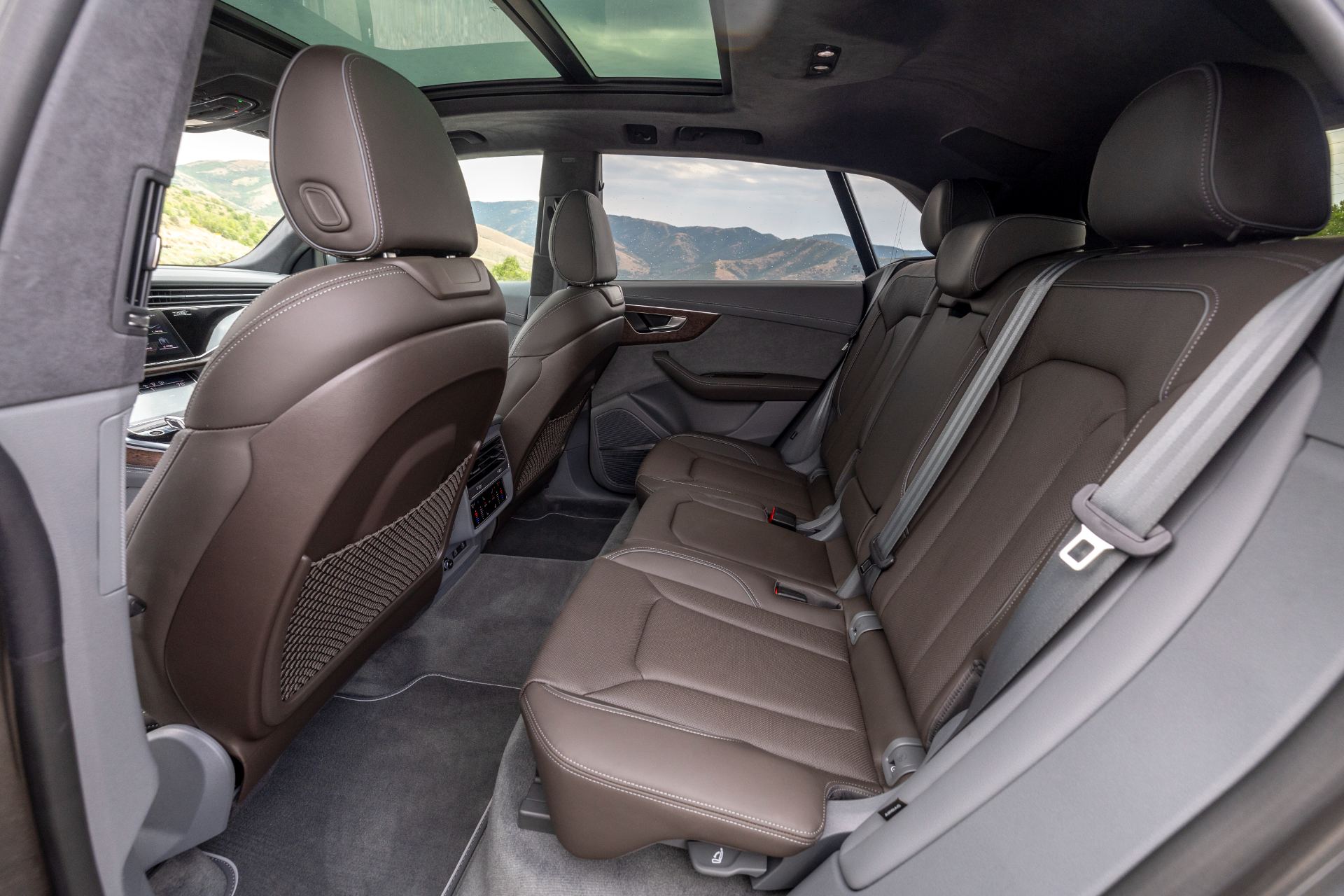 2027 audi q8 interior rear seats brown leather