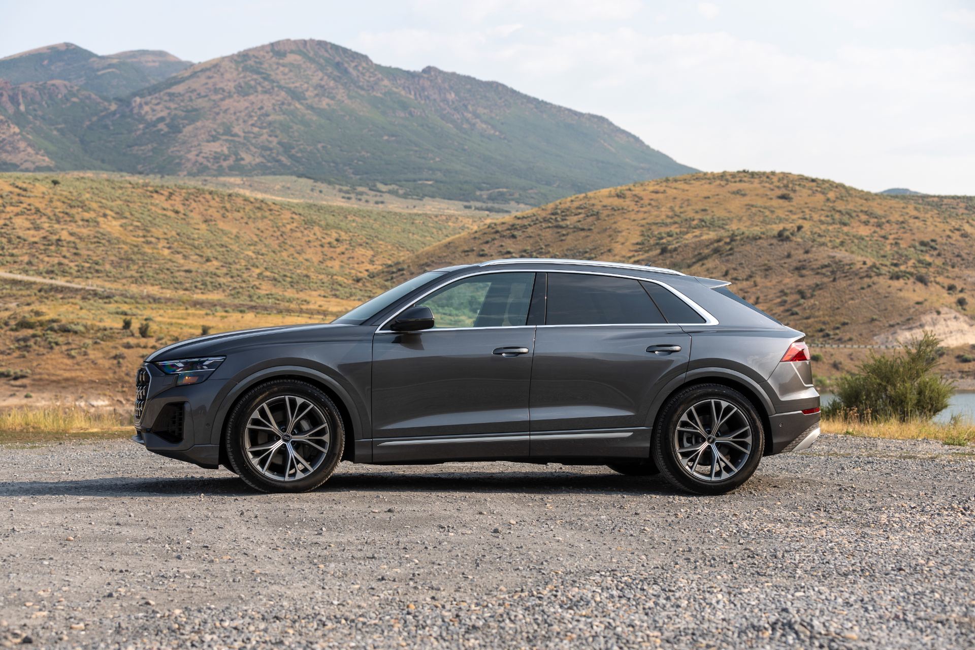 2027 audi q8 side profile lake grey