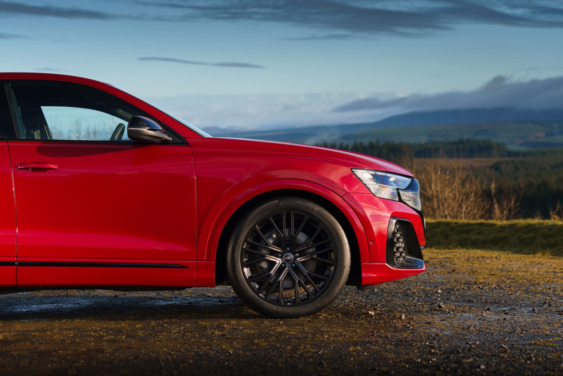2026 audi q8 suv front wheel arch red