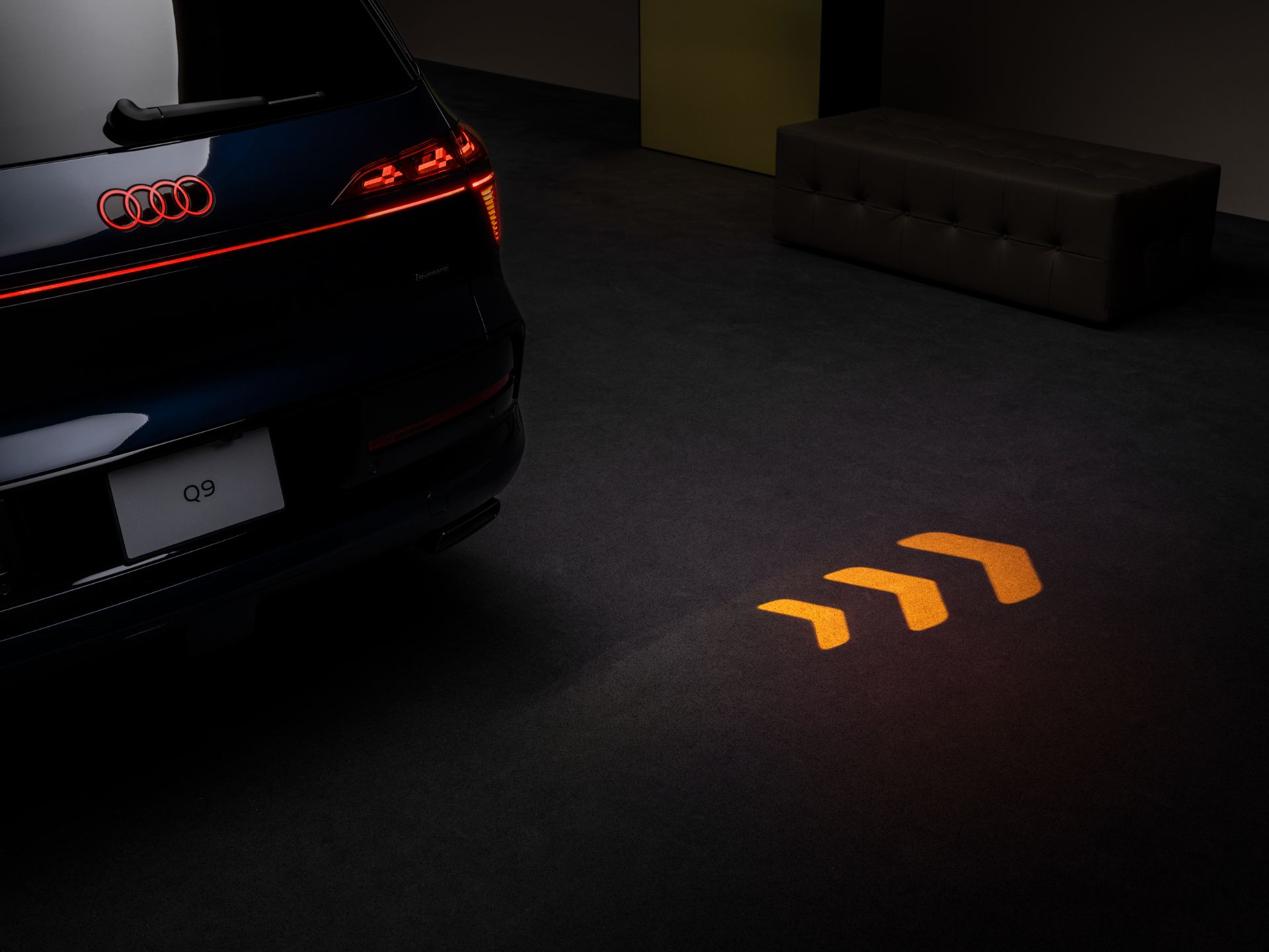 2026 audi q9 ground light projection