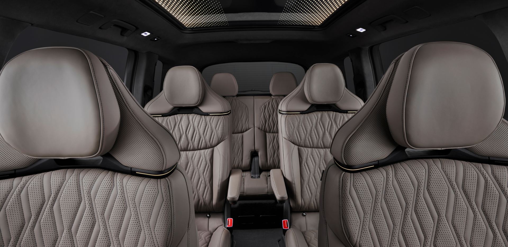 2026 audi q9 interior third row beige leather