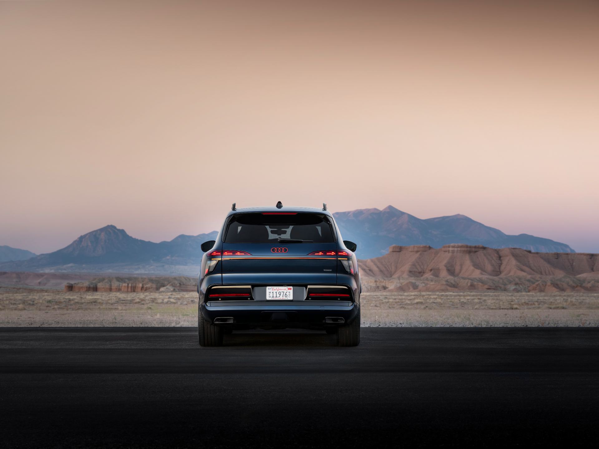 2026 audi q9 rear desert blue