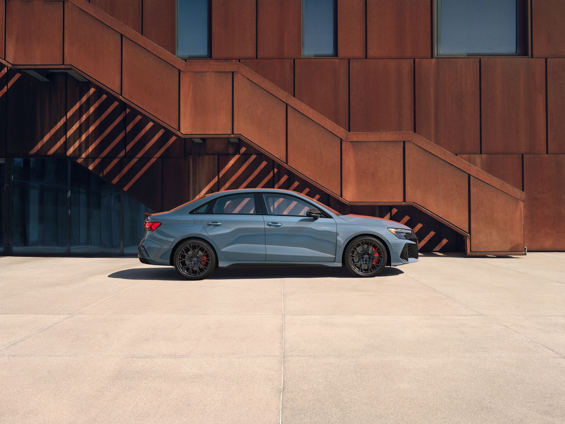 2027 audi rs 3 side profile grey