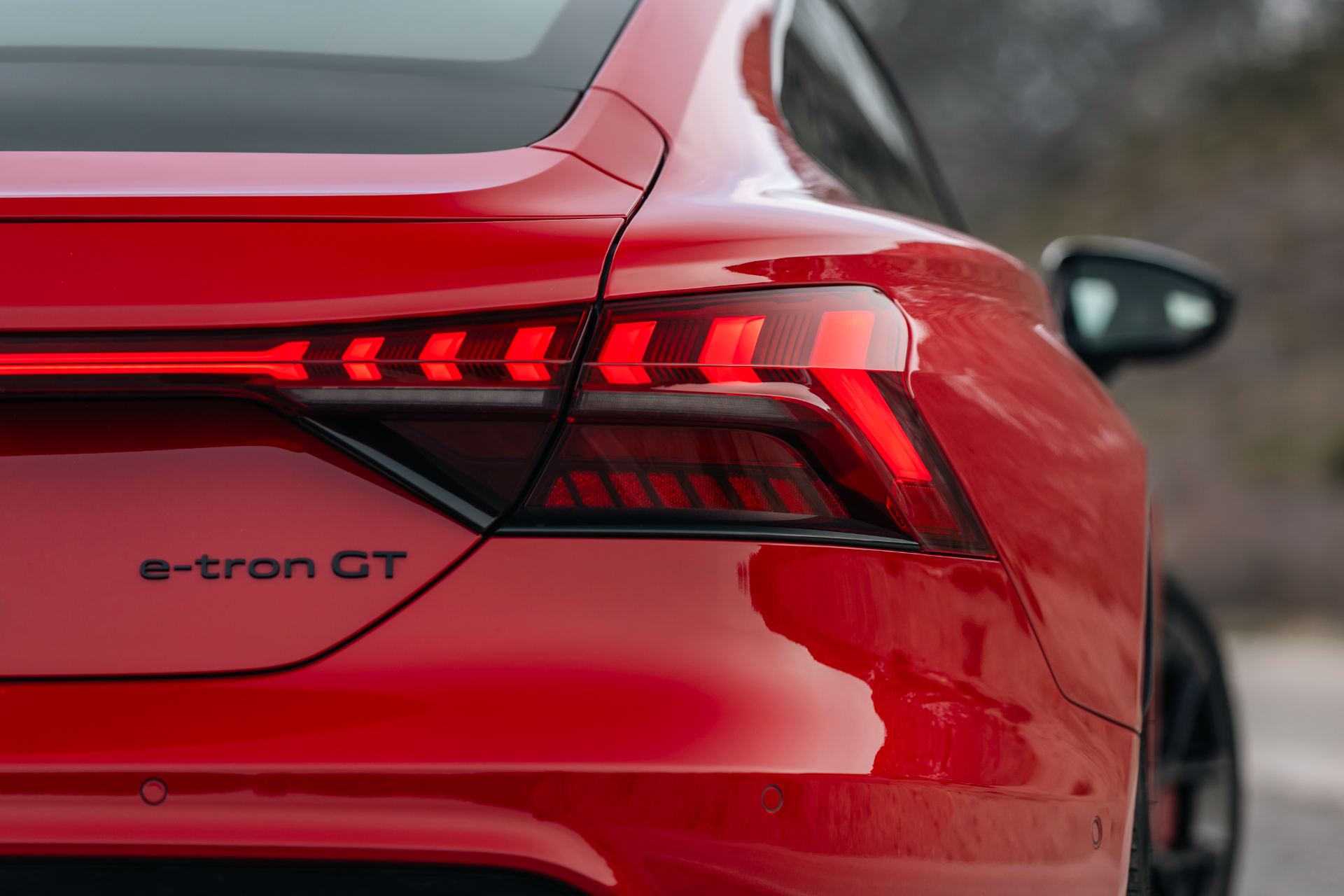 2026 audi rs e tron gt performance taillight e tron gt badge red