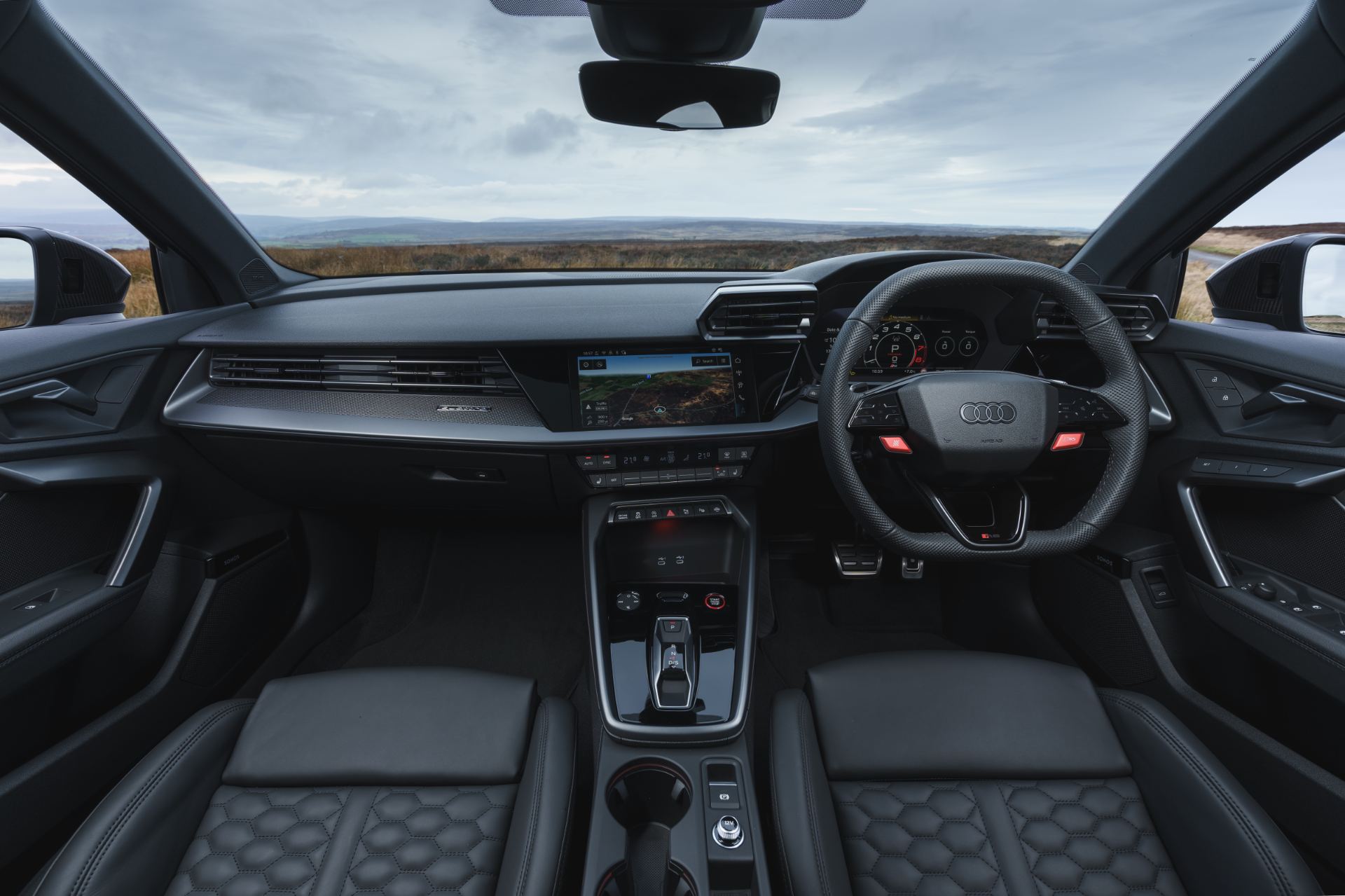 2025 audi rs 3 interior front view
