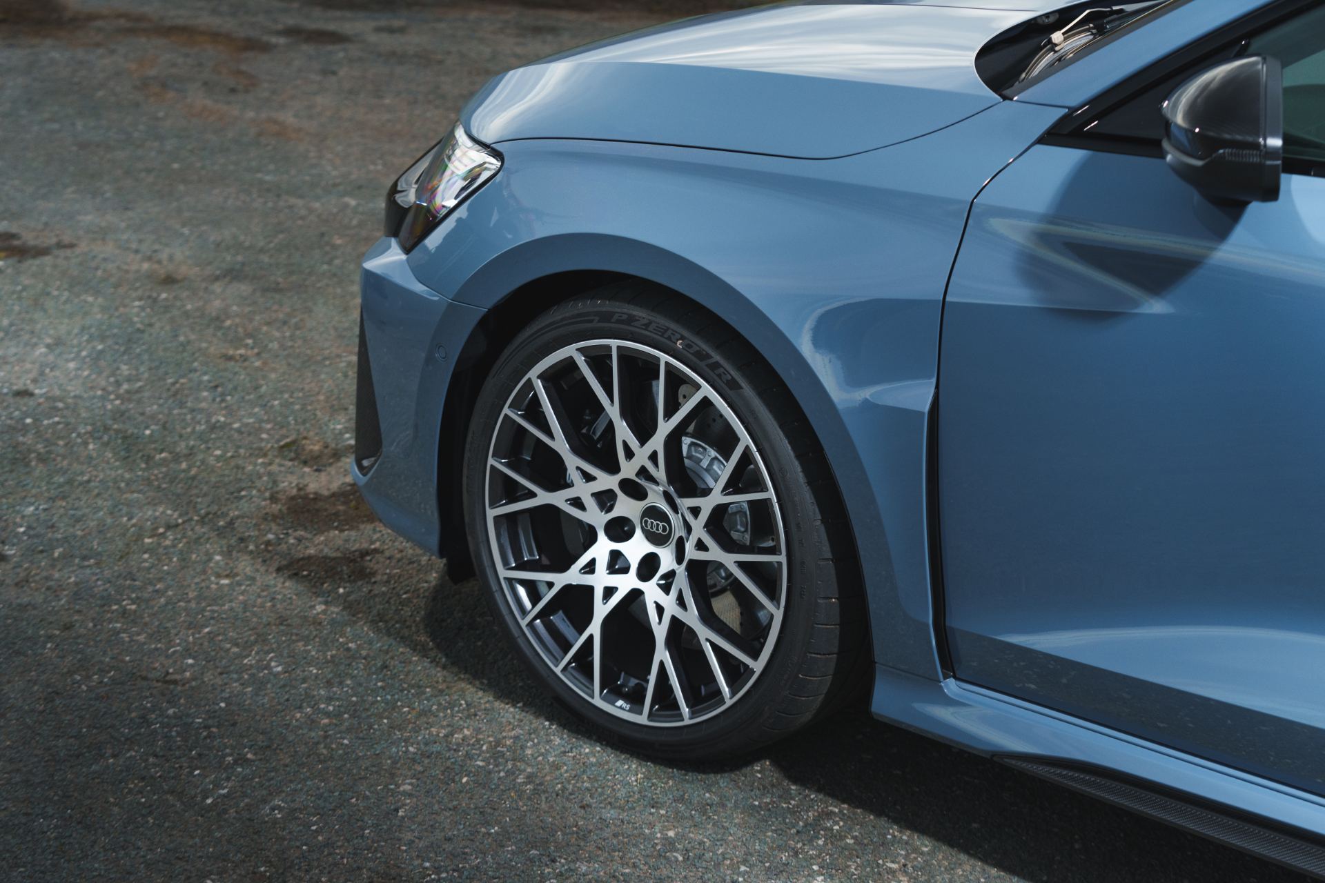2025 audi rs 3 front wheel detail grey