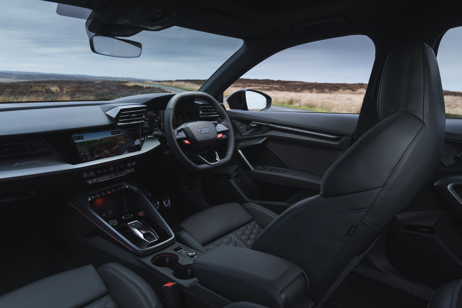 2025 audi rs 3 interior cockpit side view