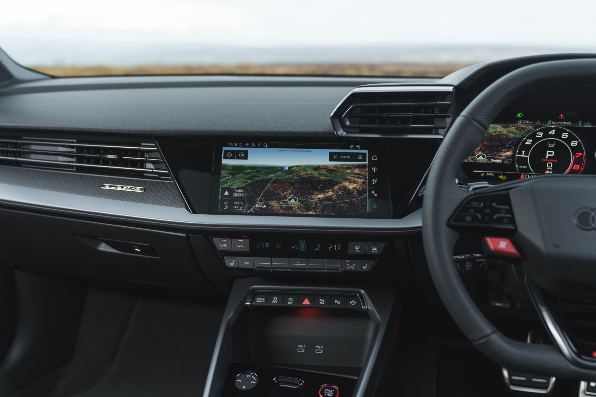 2025 audi rs 3 interior infotainment