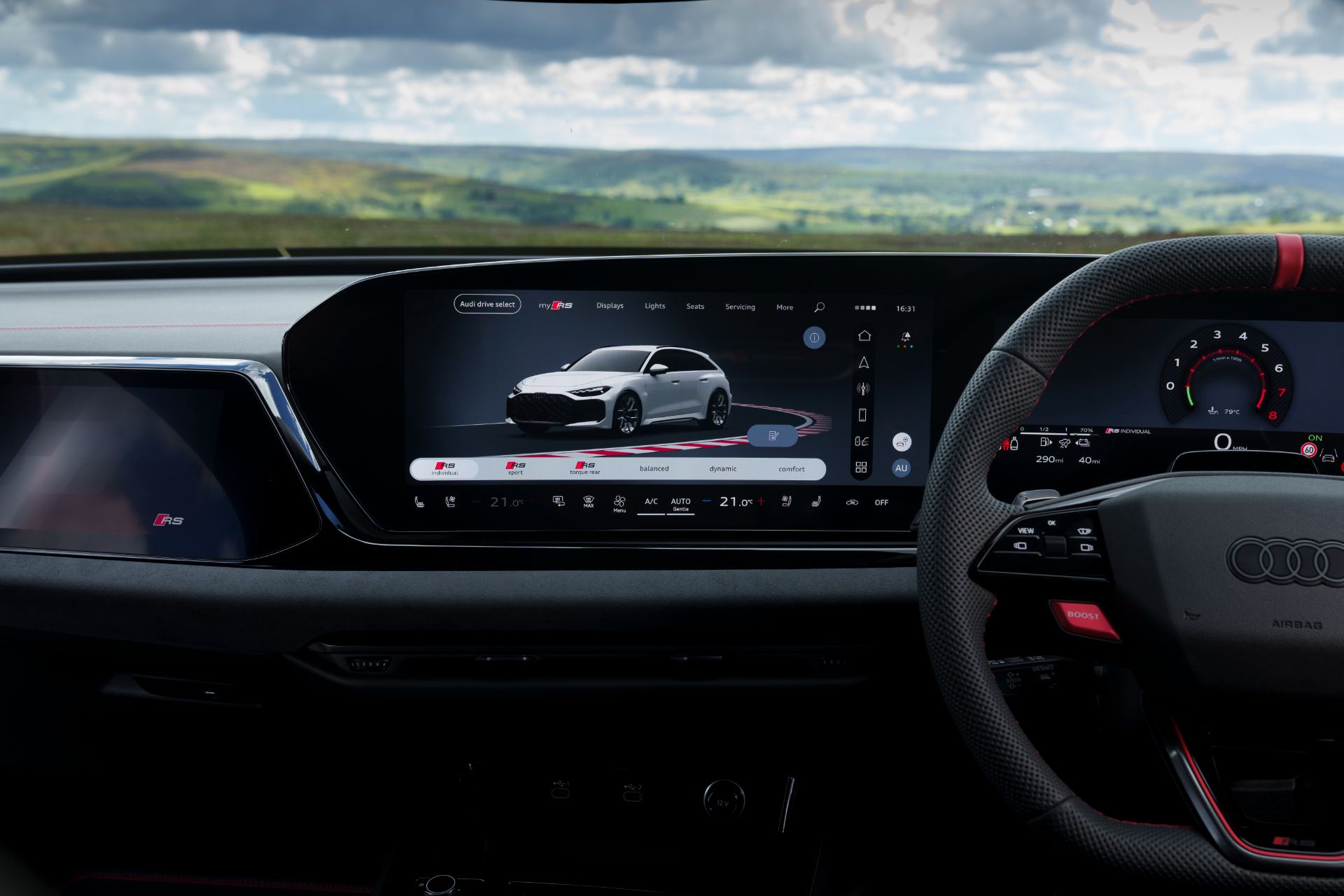 2026 audi rs 5 interior infotainment vehicle display