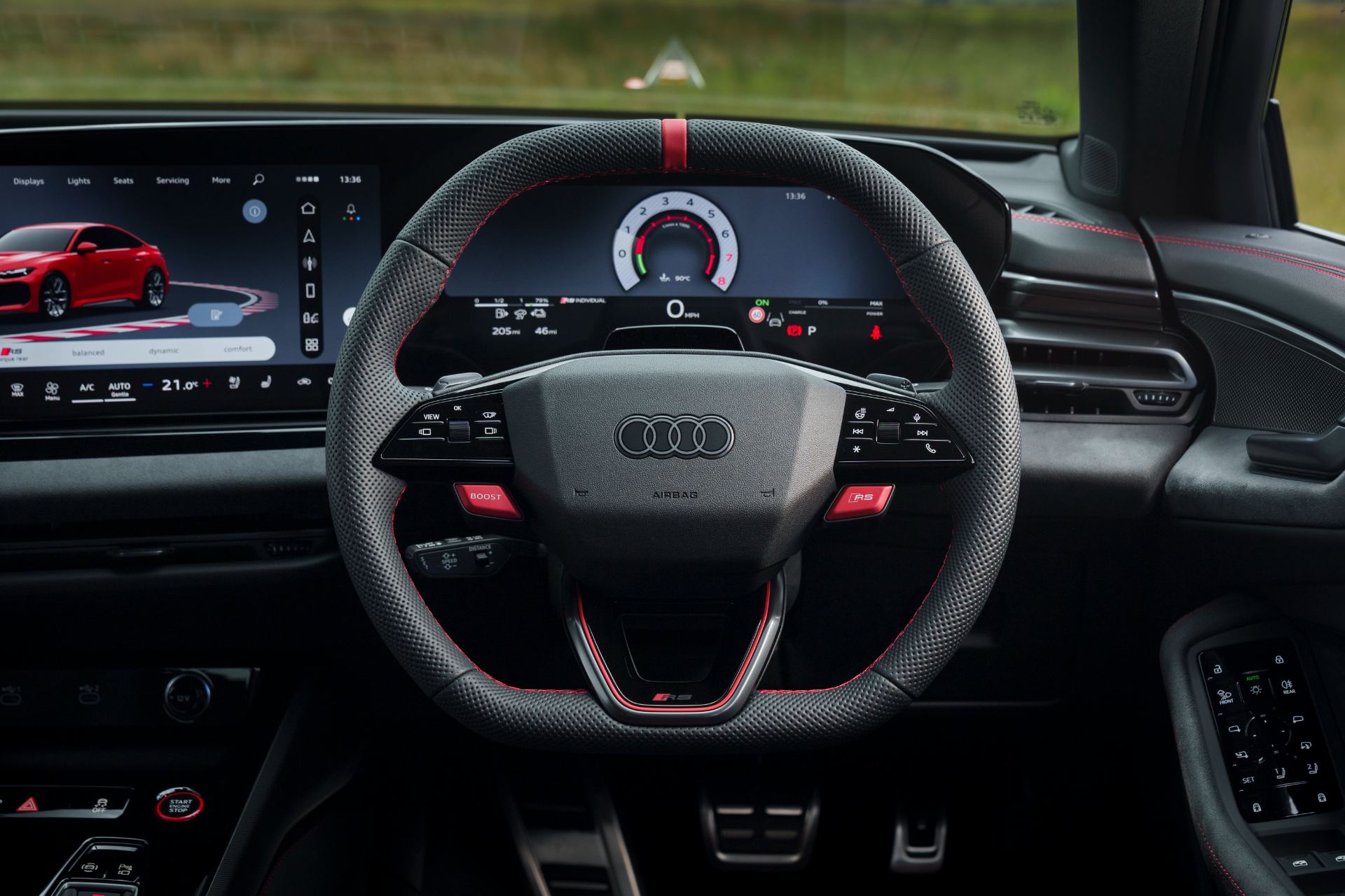 2026 audi rs 5 saloon interior steering wheel
