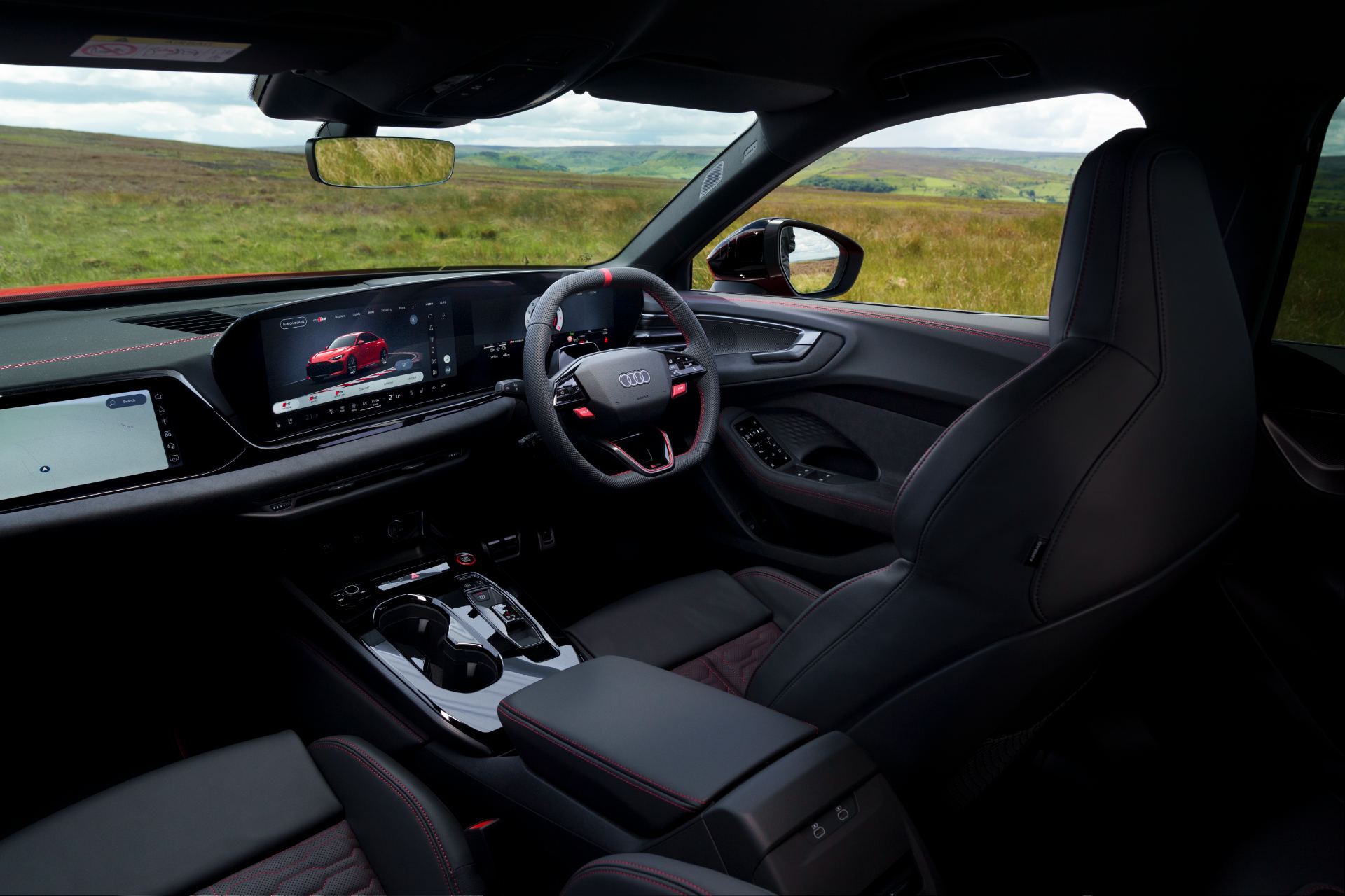 2026 audi rs 5 saloon interior cockpit side view